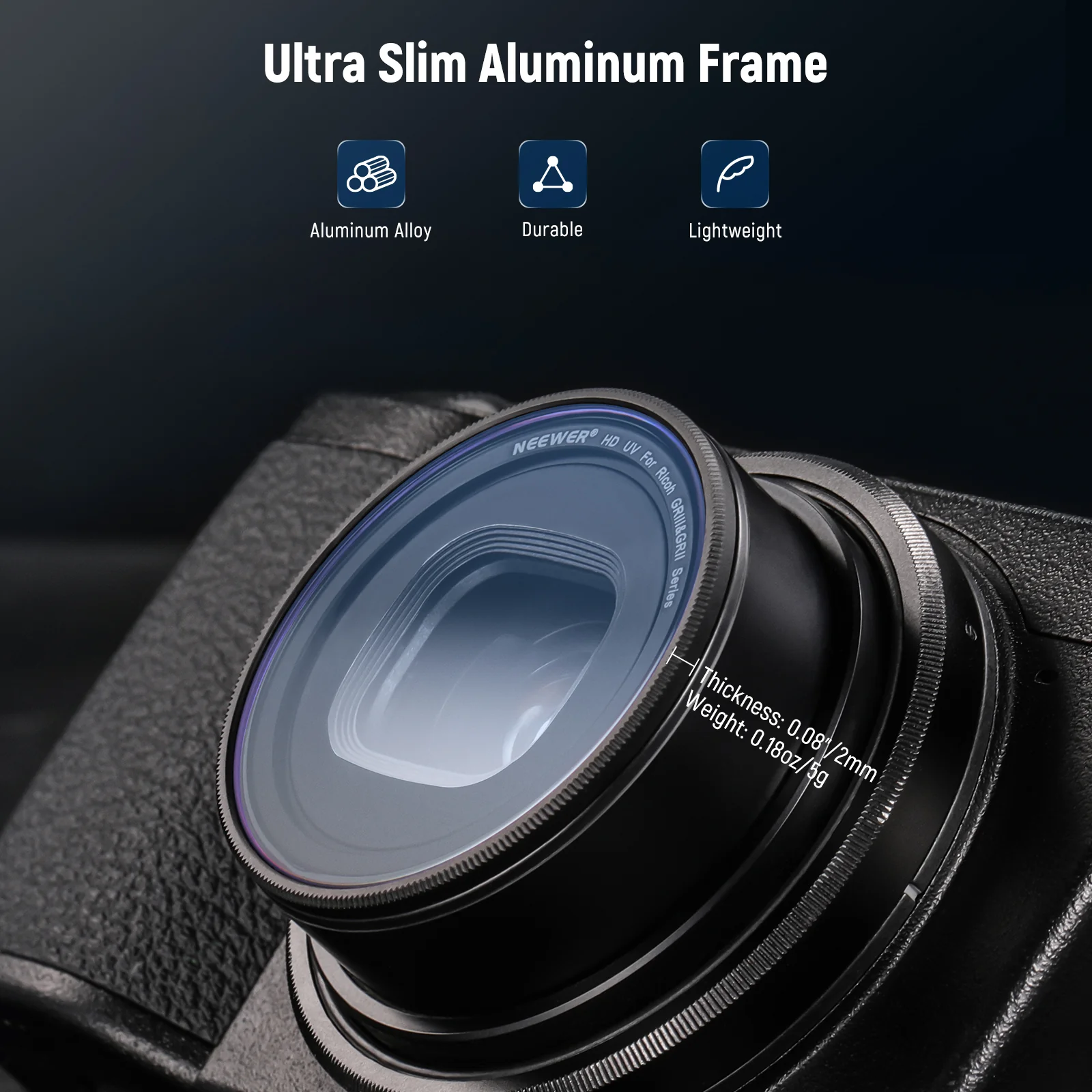 NEEWER UV Protection Filter For Ricoh GR III IIIx - Image 6