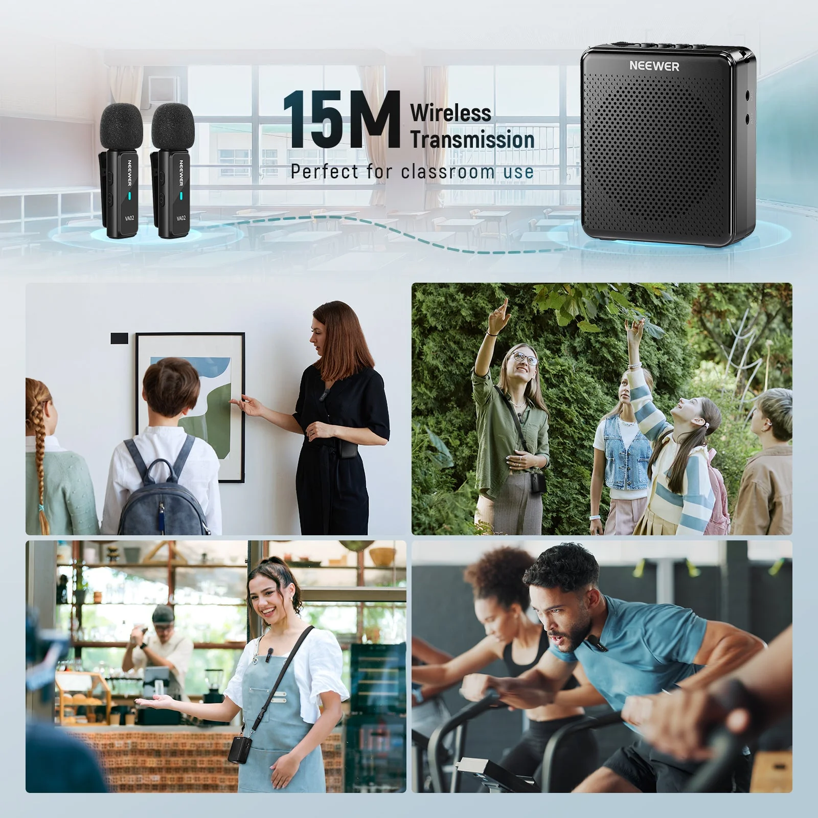 NEEWER VA02 Voice Amplifier with Wireless Microphone - Image 9
