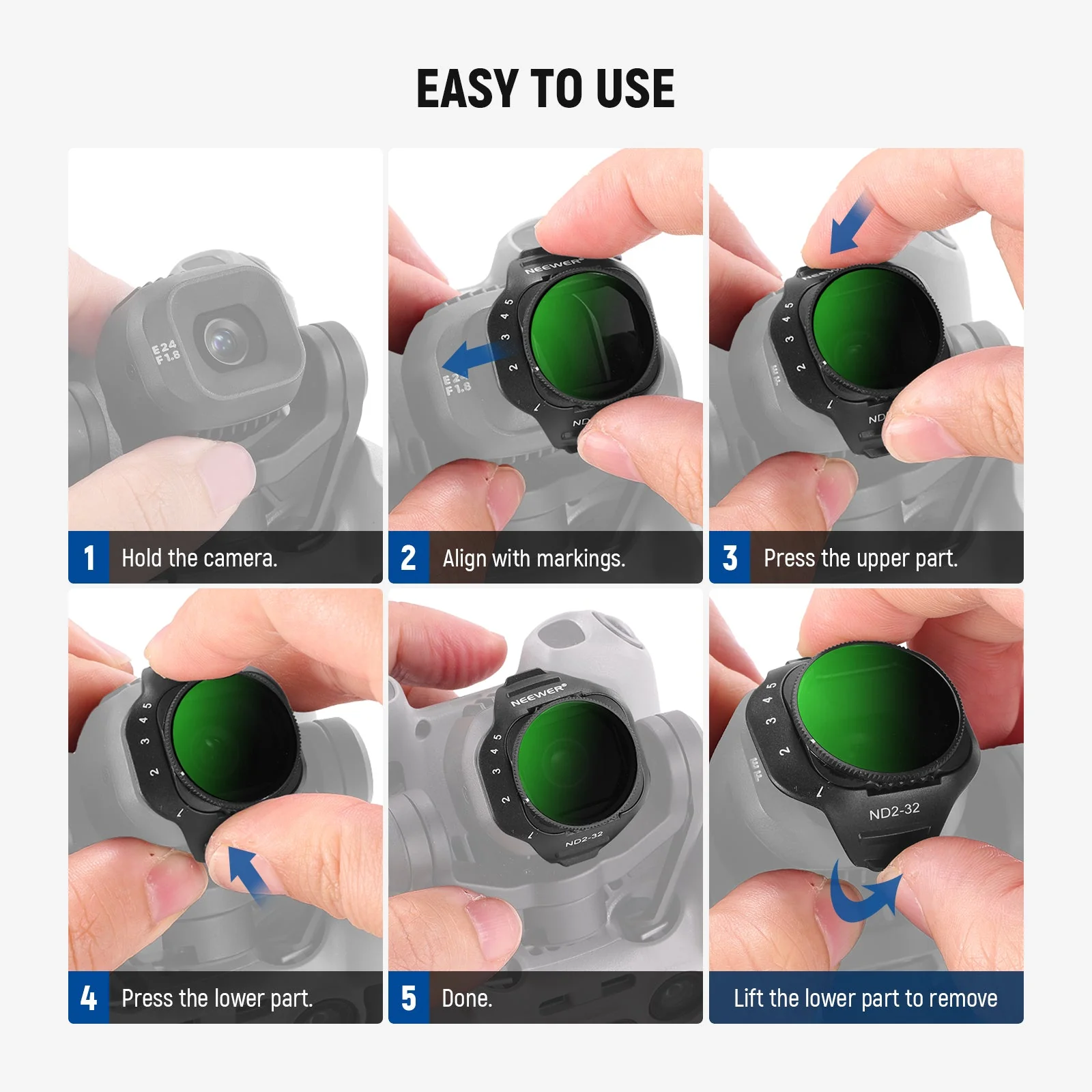 NEEWER Variable ND Filter For DJI Mini 5 Pro Drone - Image 8