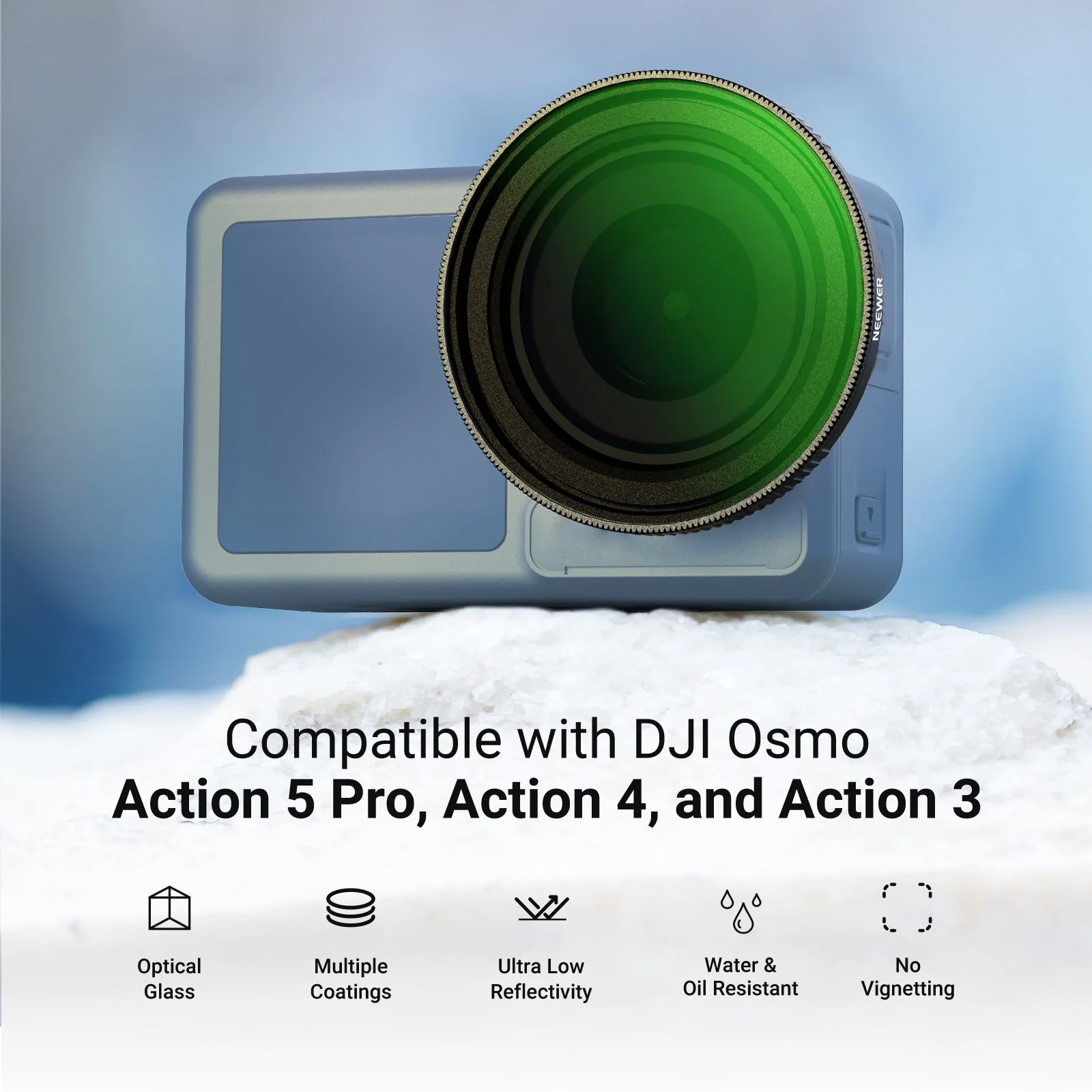 NEEWER Variable ND Filter Compatible with DJI Osmo Action 5 Pro/4/3 - Image 10