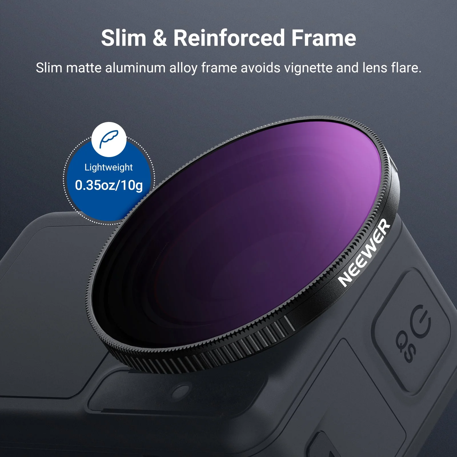 NEEWER Variable ND Filter Compatible with DJI Osmo Action 5 Pro/4/3 - Image 6