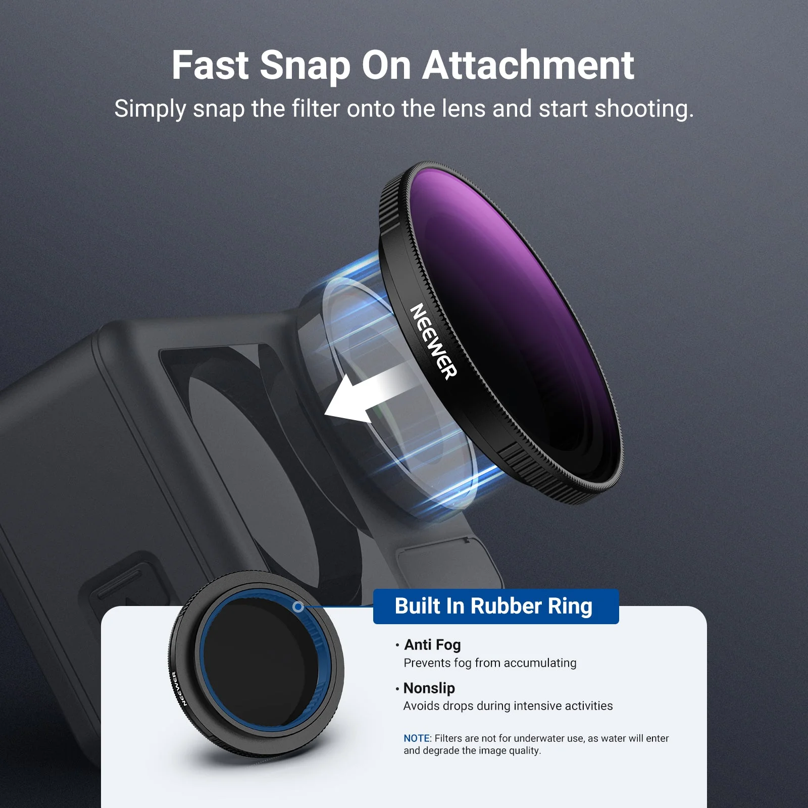NEEWER Variable ND Filter Compatible with DJI Osmo Action 5 Pro/4/3 - Image 7