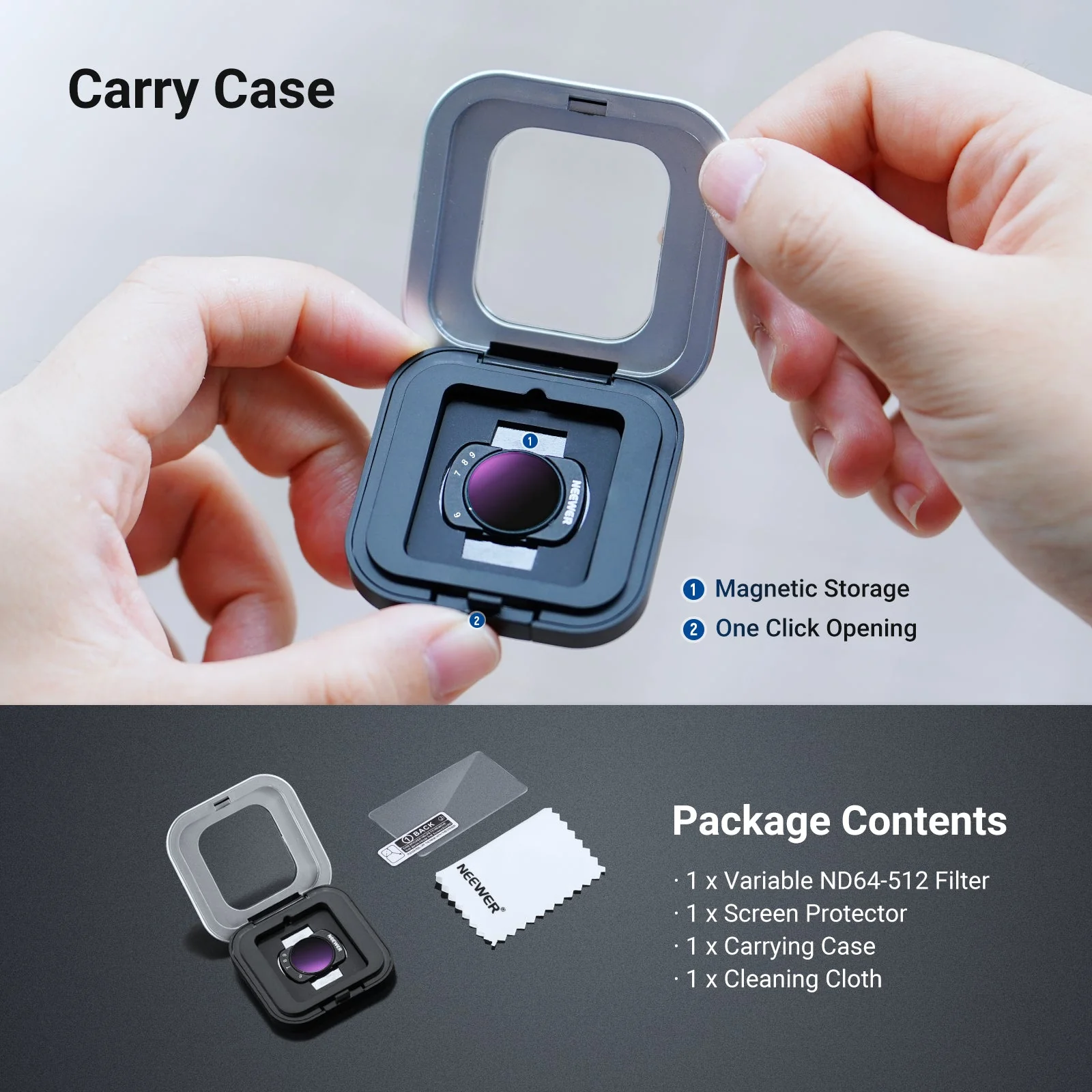 NEEWER Variable ND/CPL/Black Diffusion Filter for DJI Osmo Pocket 3 / Pocket 4 - Image 18