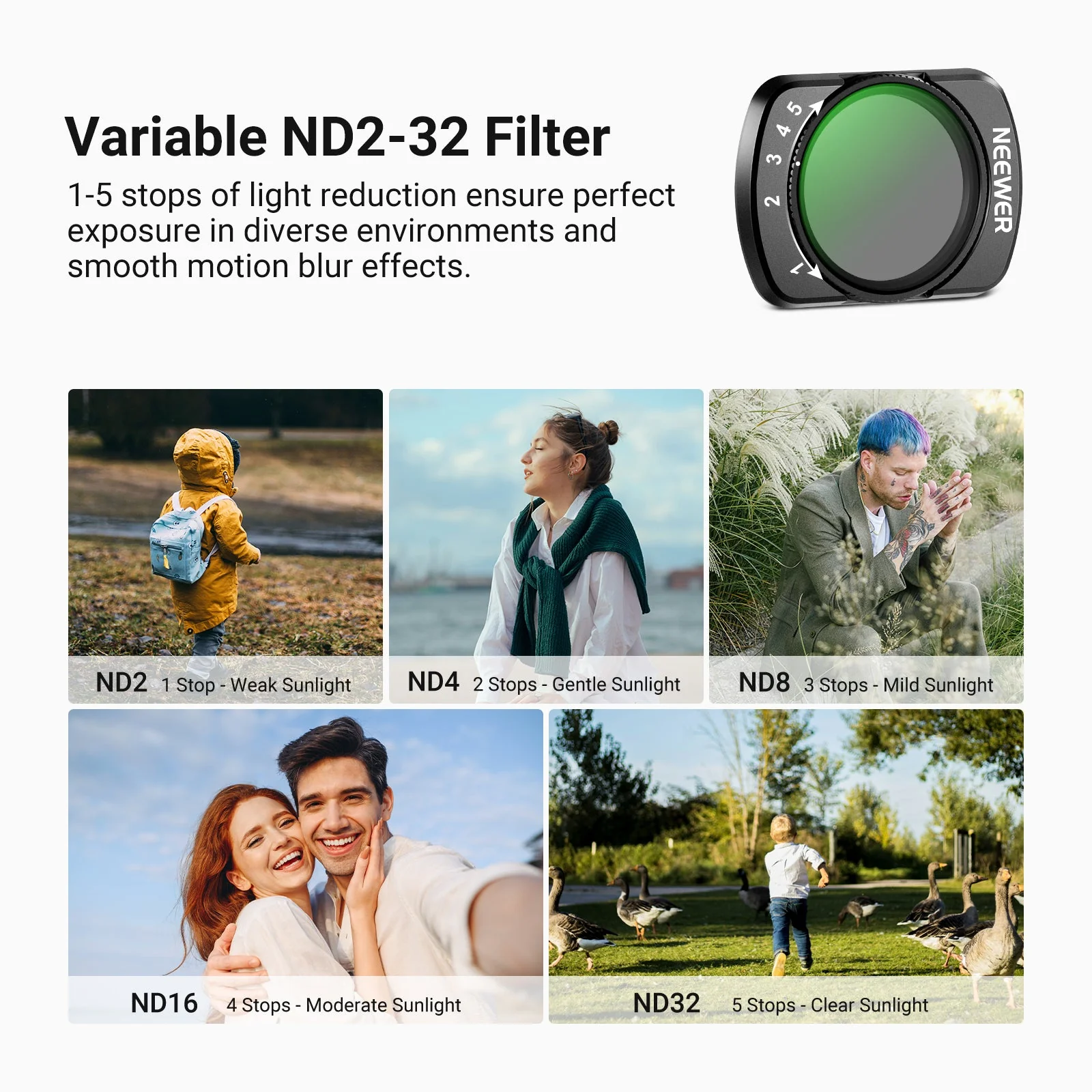 NEEWER Variable ND/CPL/Black Diffusion Filter for DJI Osmo Pocket 3 / Pocket 4 - Image 34