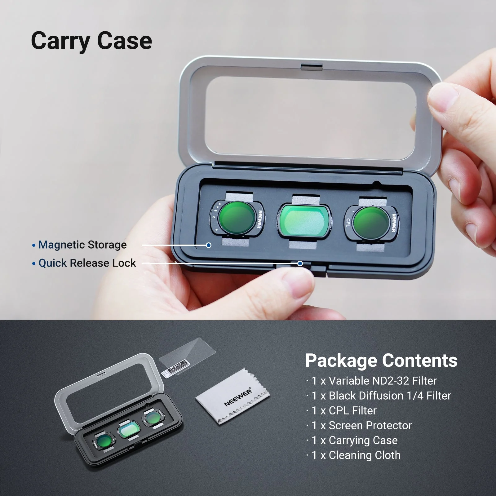 NEEWER Variable ND/CPL/Black Diffusion Filter for DJI Osmo Pocket 3 / Pocket 4 - Image 36
