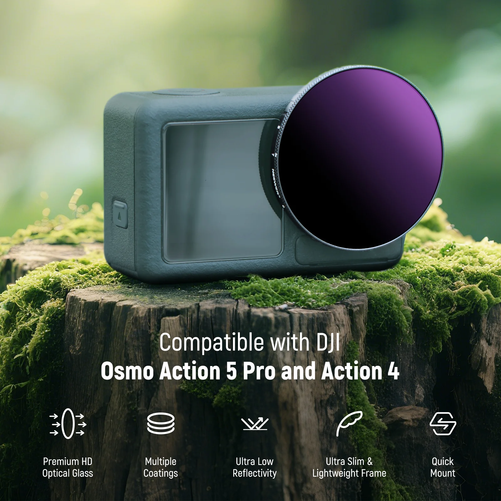 NEEWER Variable ND Filter For DJI Osmo Action 5 Pro/4 - Image 12