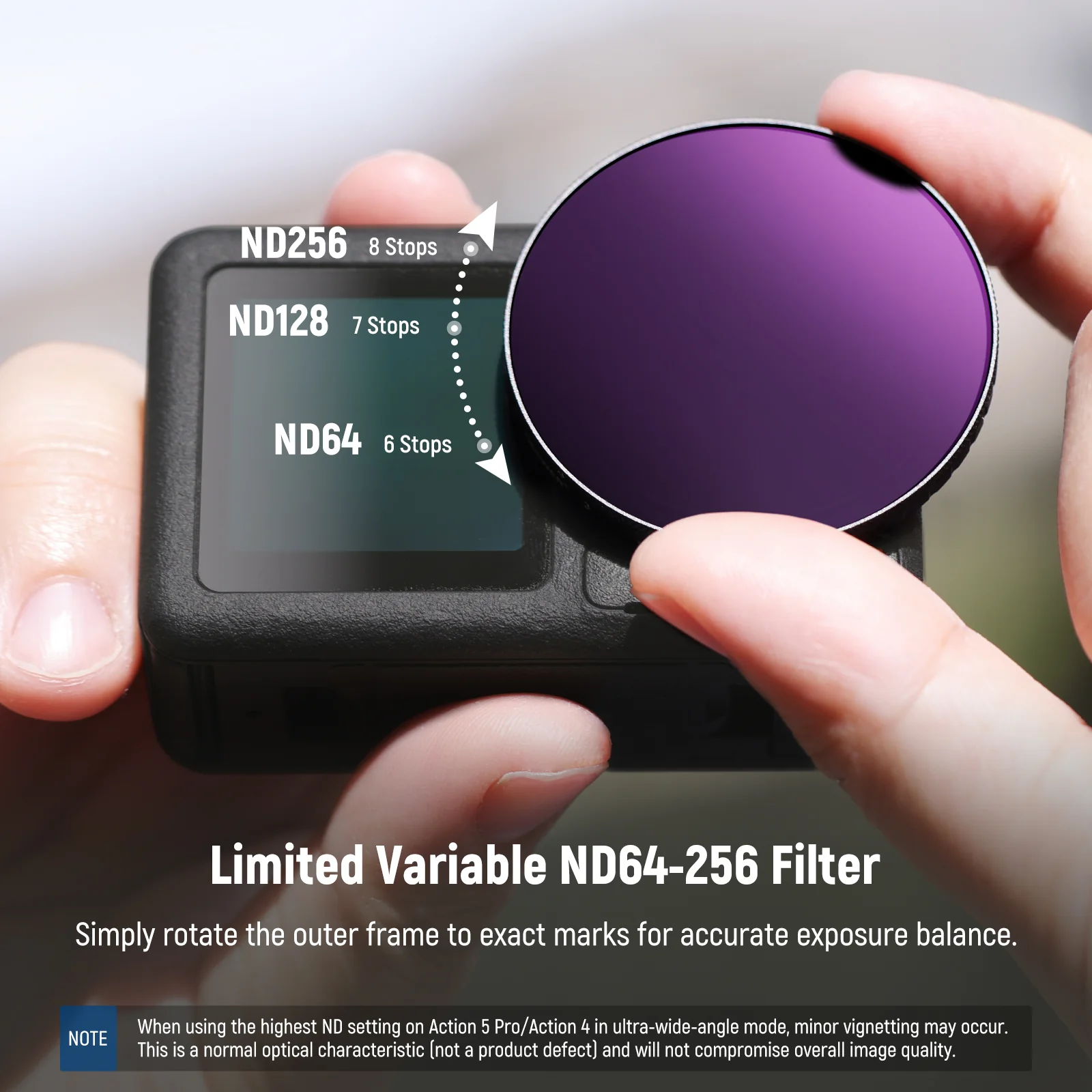 NEEWER Variable ND Filter For DJI Osmo Action 5 Pro/4 - Image 13
