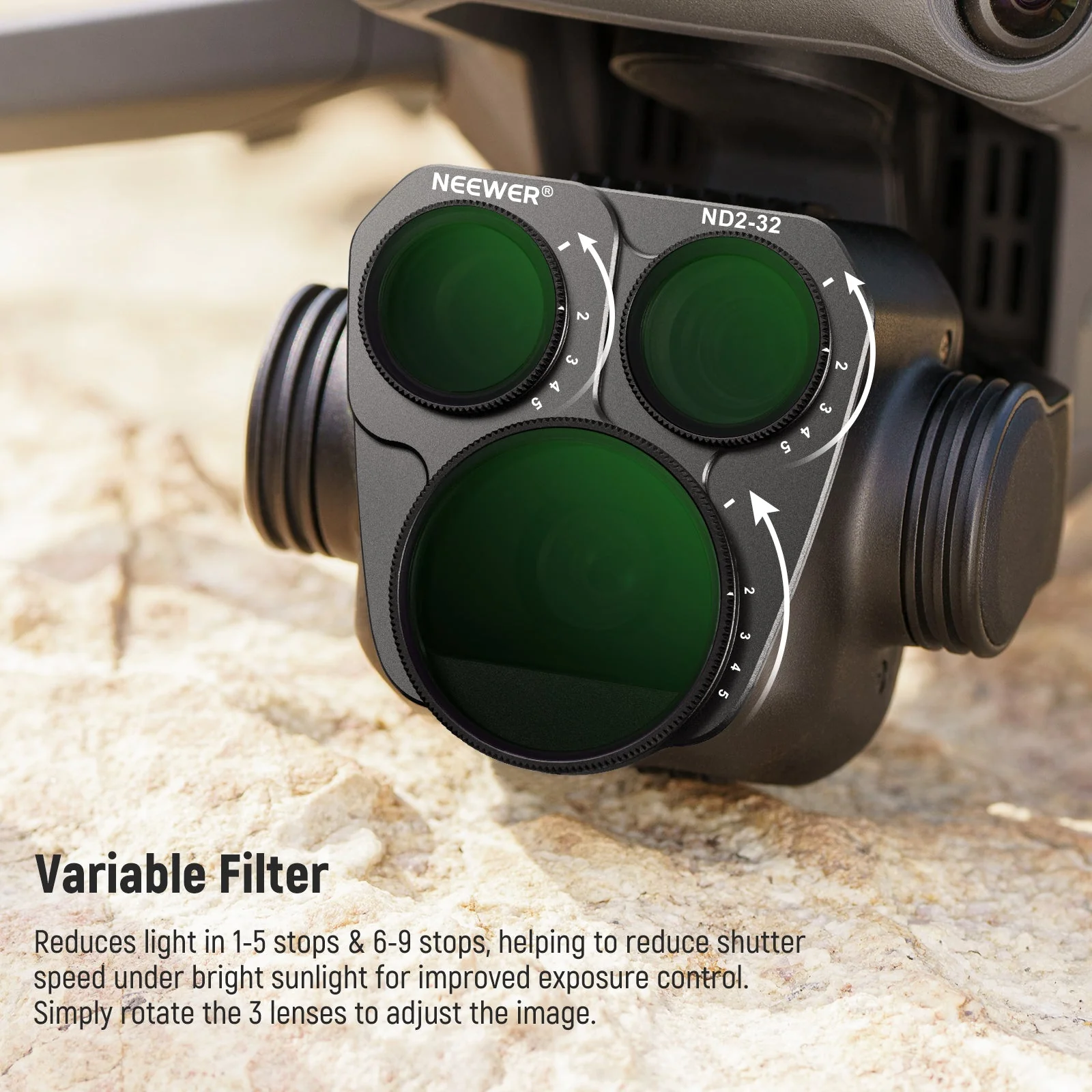 NEEWER Variable ND Filter Set For DJI Mavic 3 Pro/Pro Cine - Image 3