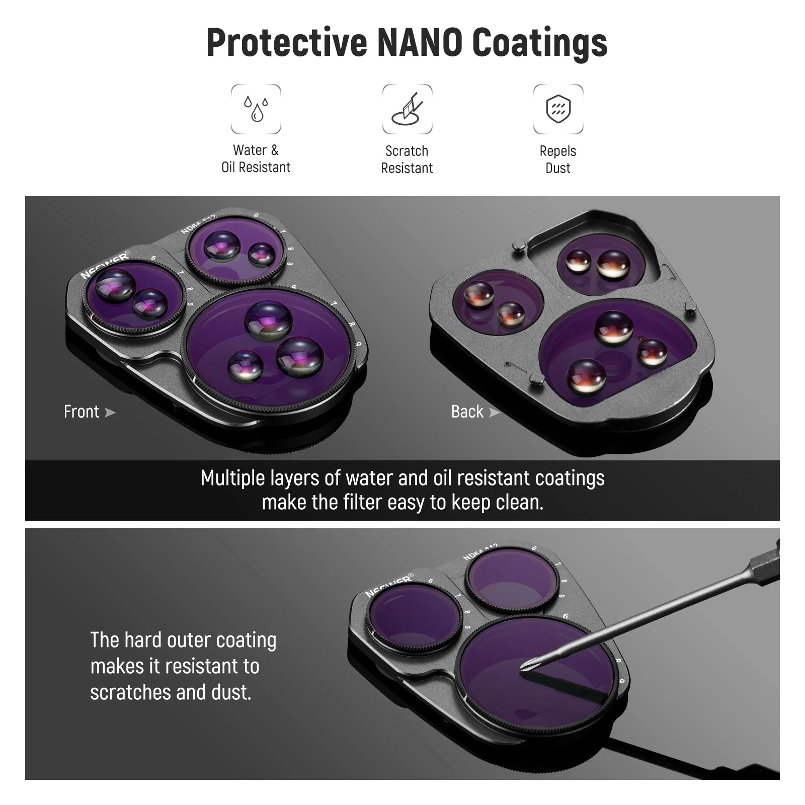 NEEWER Variable ND Filter Set For DJI Mavic 3 Pro/Pro Cine - Image 7