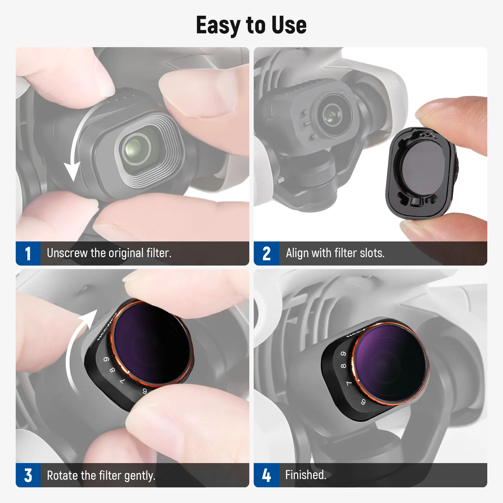 NEEWER Variable ND Filter Set For DJI Mini 4 Pro - Image 24