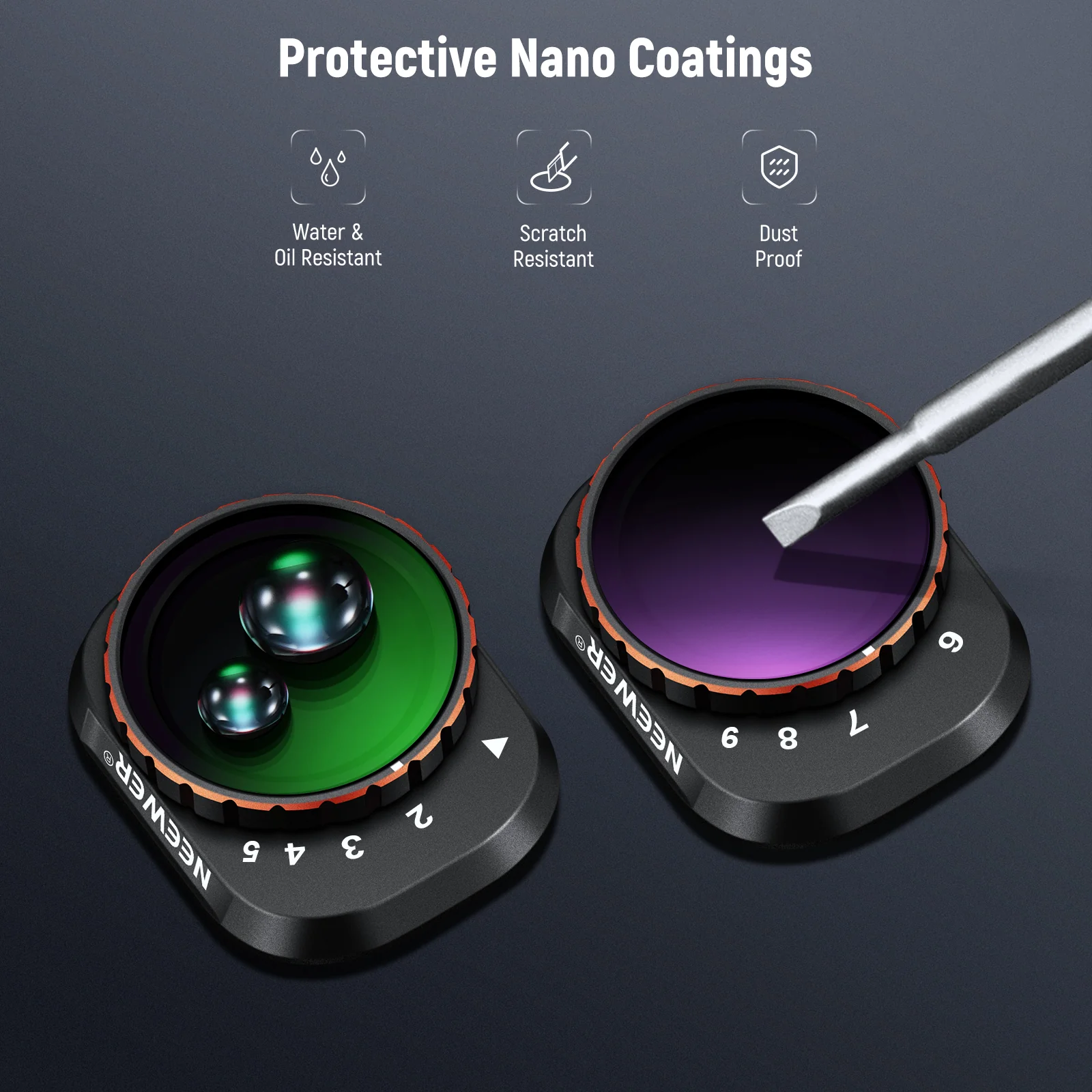 NEEWER Variable ND Filter Set For DJI Mini 4 Pro - Image 32