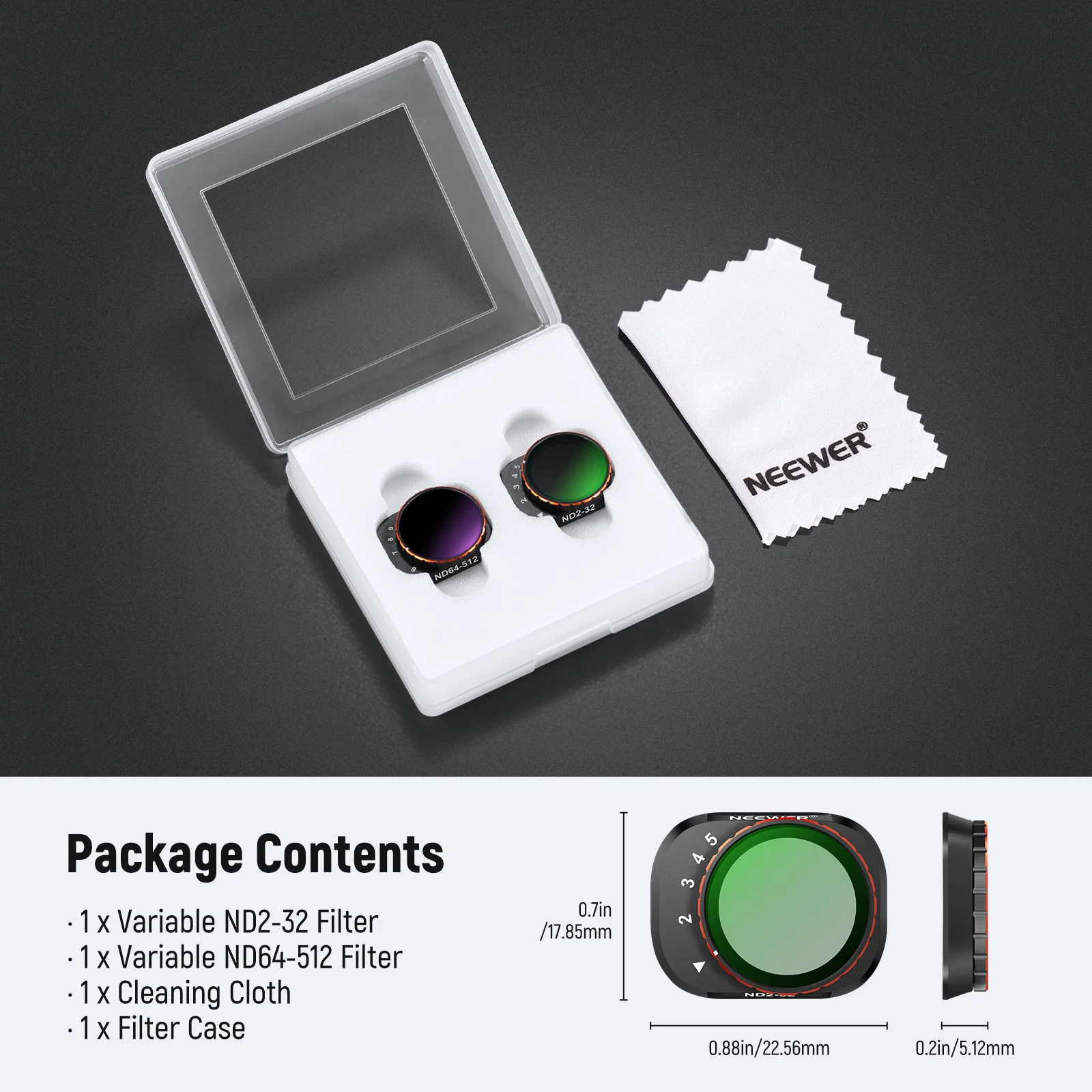 NEEWER Variable ND Filter Set For DJI Mini 4 Pro - Image 34