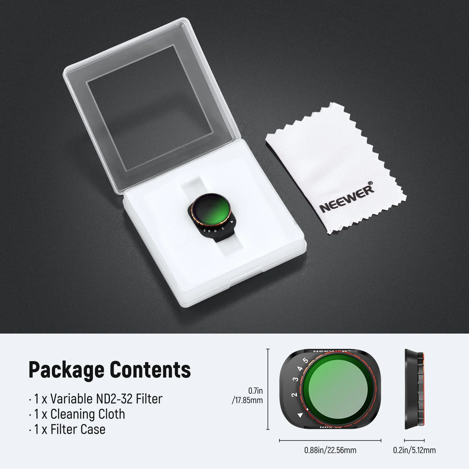 NEEWER Variable ND Filter Set For DJI Mini 4 Pro - Image 8