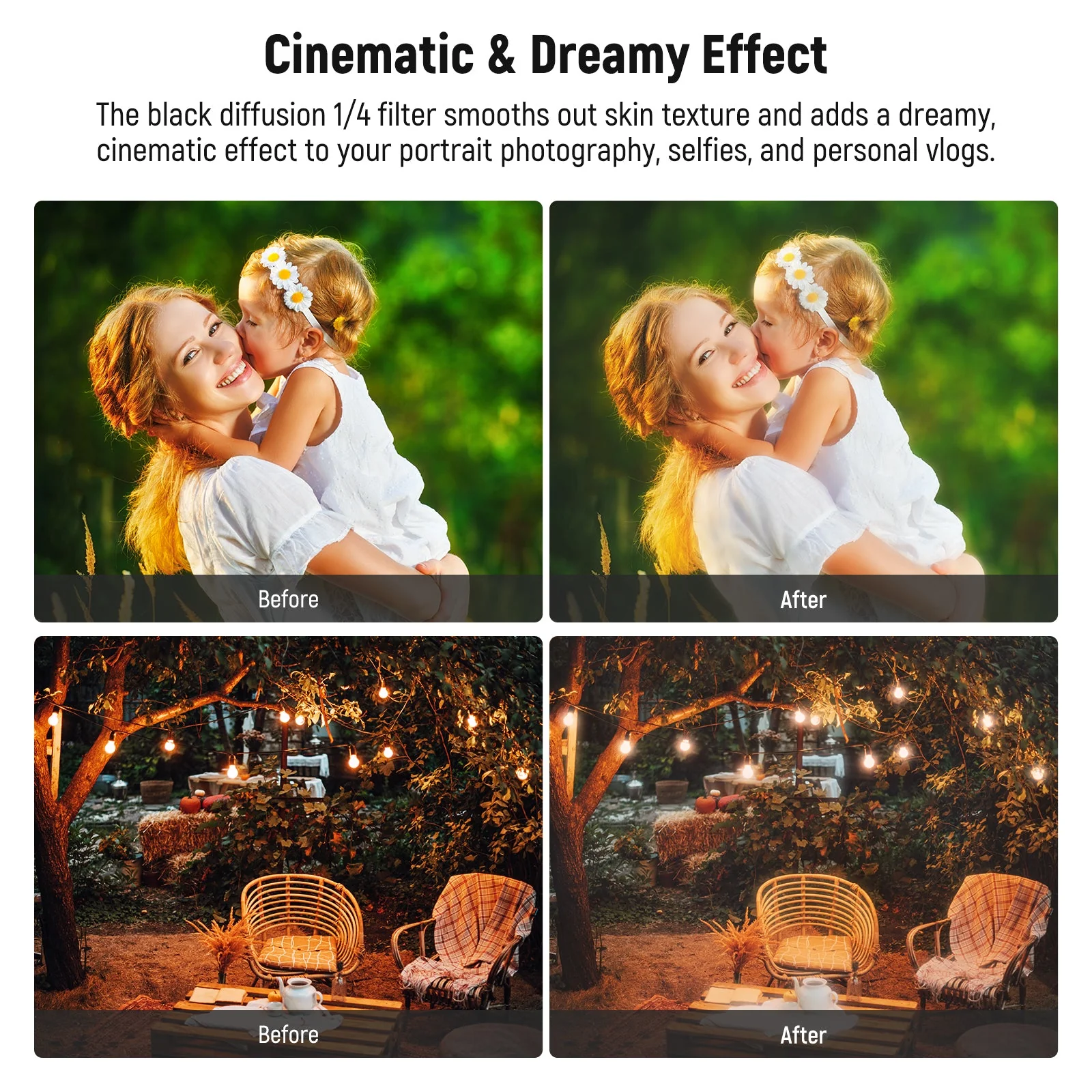 NEEWER Variable ND2-400 & Black Diffusion 1/4 Filter Set - Image 5