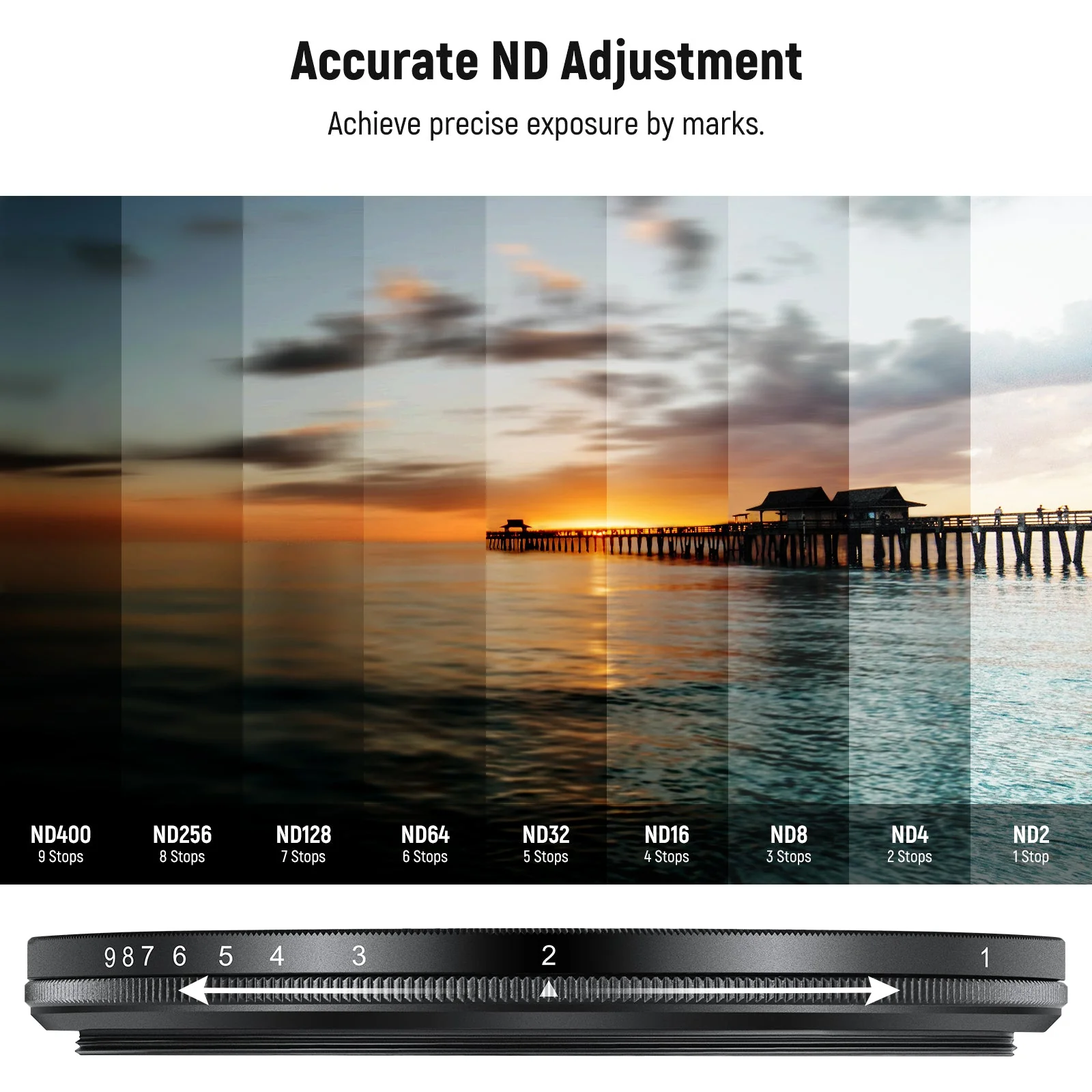 NEEWER Variable ND2-400 Filter (1-9 Stops) - Image 3