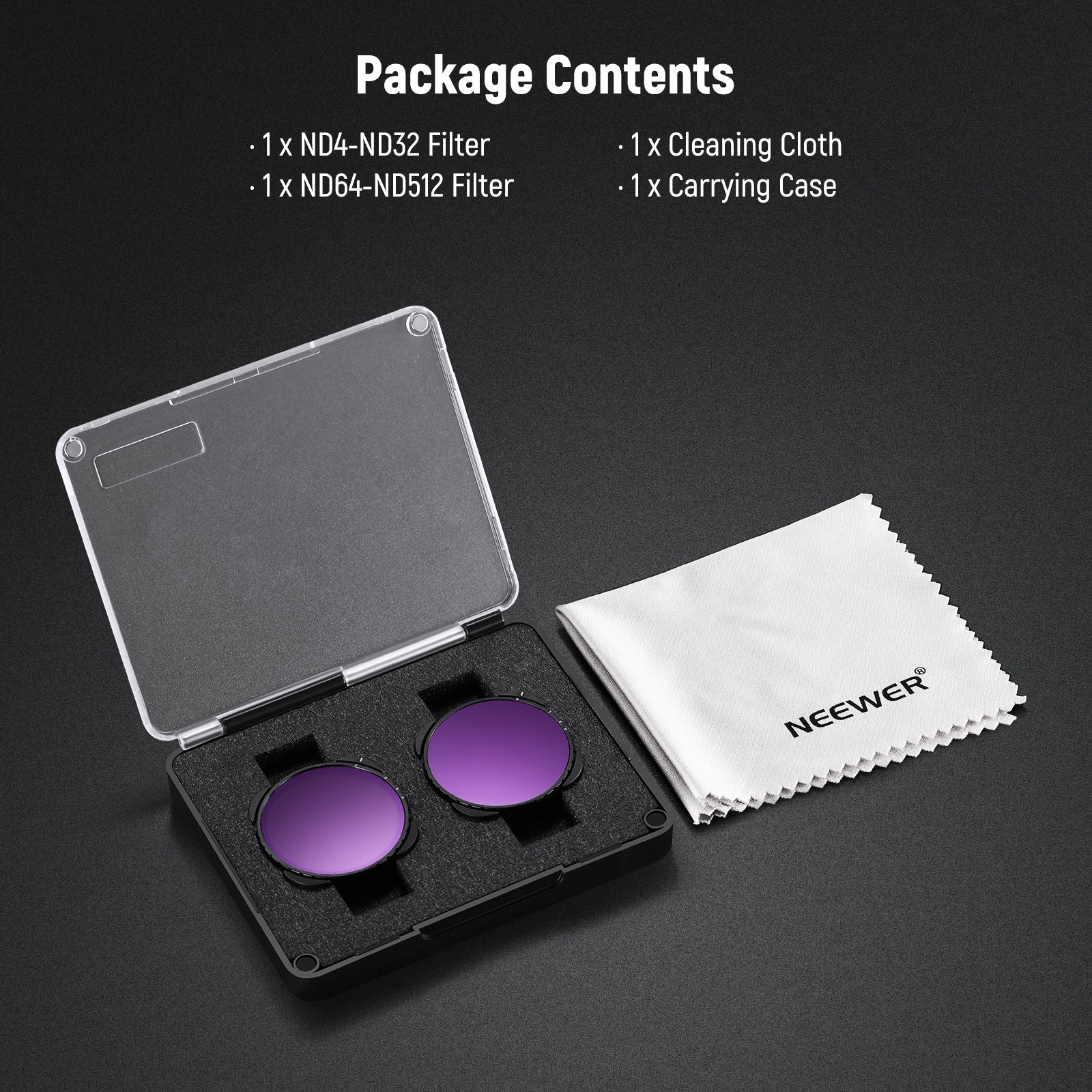 NEEWER Variable ND4-32 & ND64-512 Filter Set For GoPro 9 10 11 12 13 - Image 8