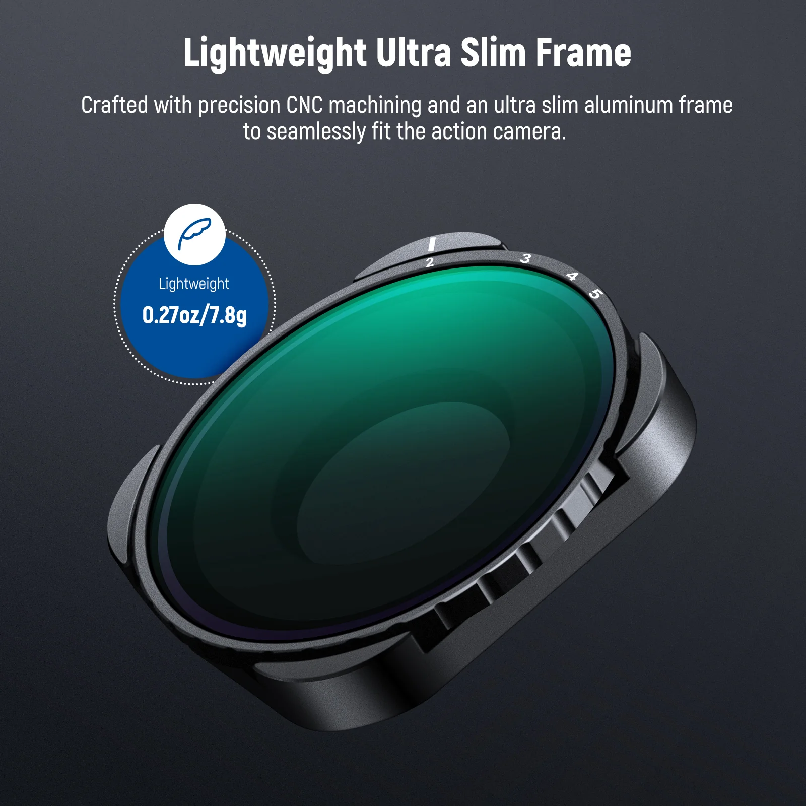 NEEWER Variable ND Filter Compatible with GoPro Hero 13 12 11 10 9 - Image 6