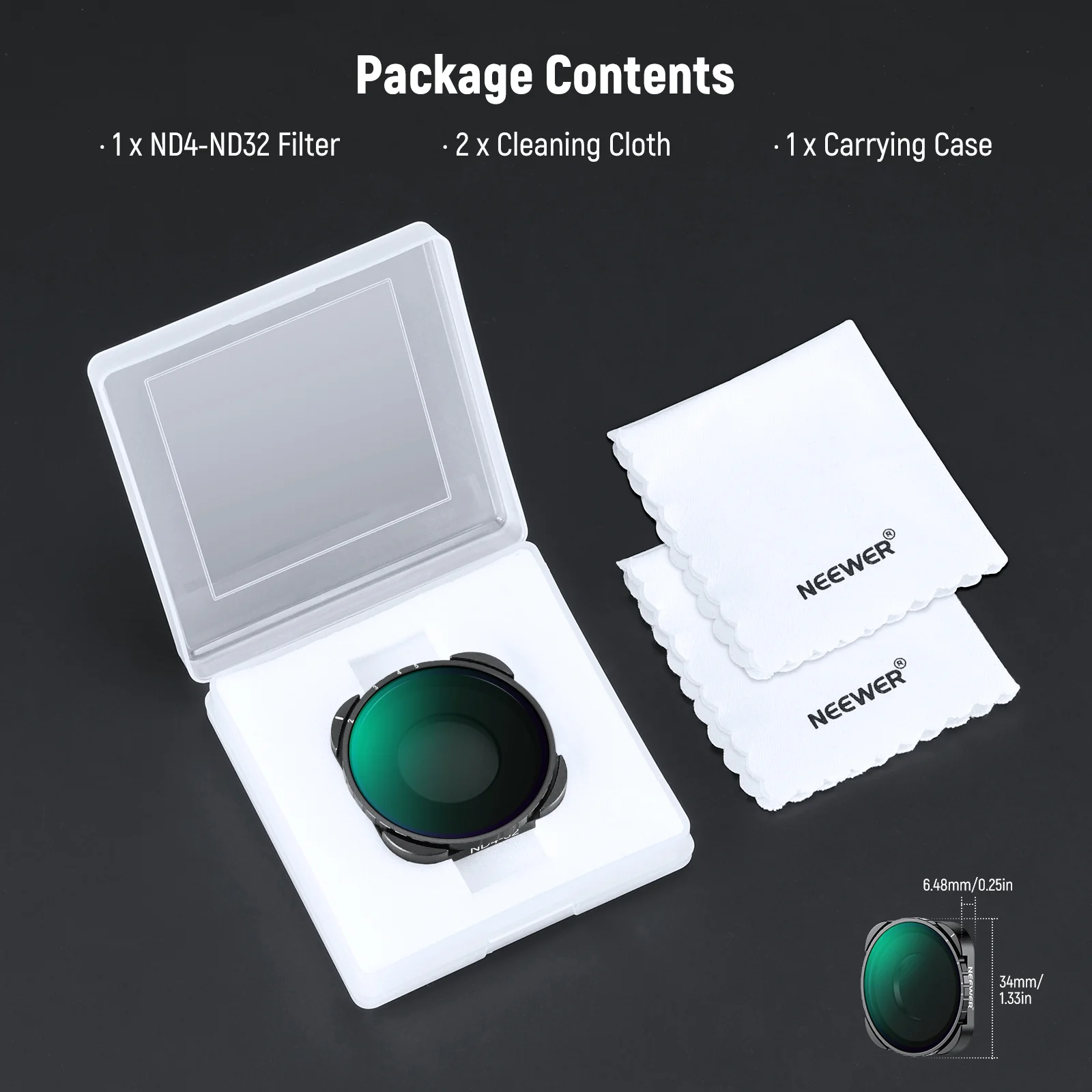 NEEWER Variable ND Filter Compatible with GoPro Hero 13 12 11 10 9 - Image 7