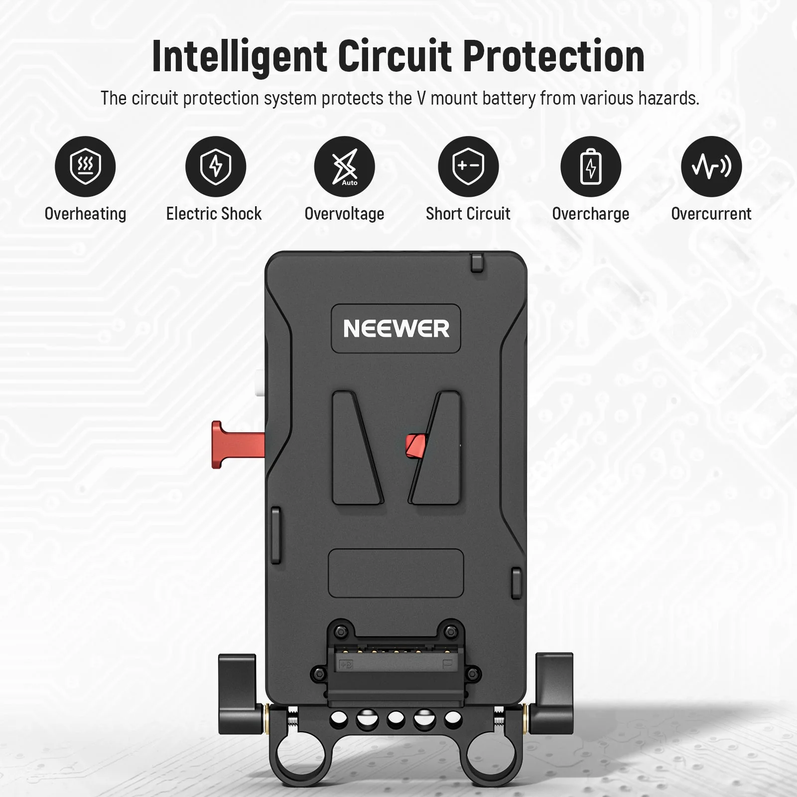 NEEWER VB-A1 V Mount Battery Adapter Plate - Image 7