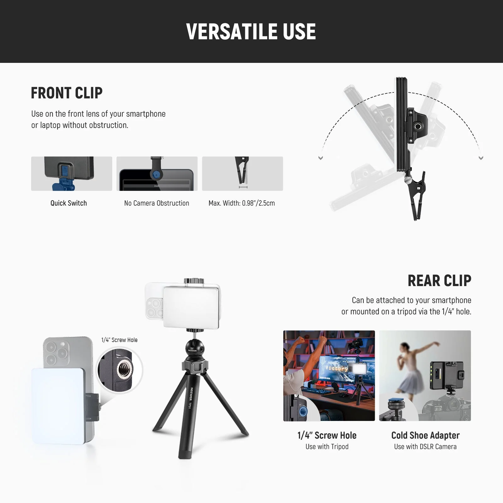 NEEWER BASICS VL67B Bi-Color LED Fill Light with APP Control - Image 7