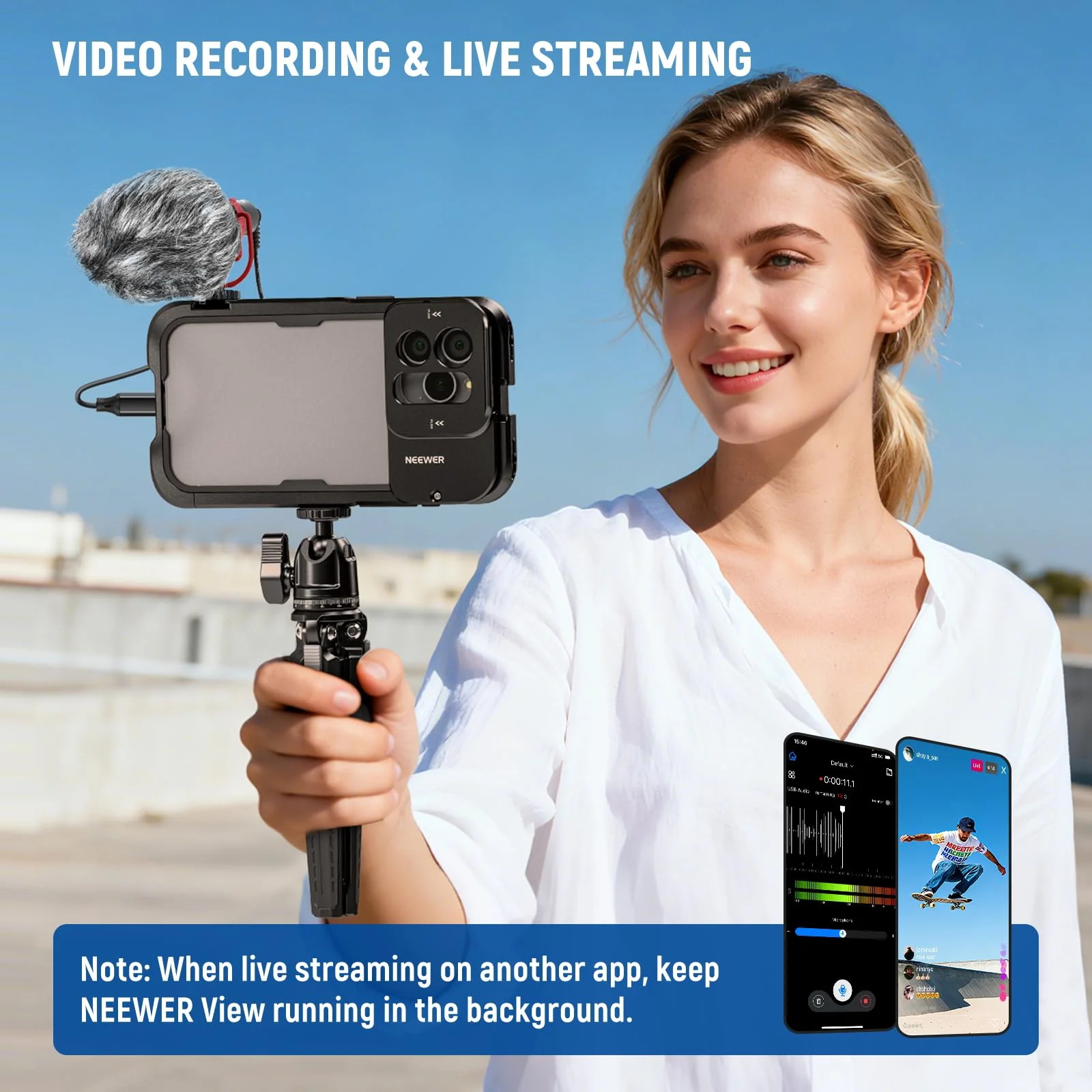 NEEWER VM10 Plug & Play Cold Shoe Vlog Microphone - Image 7