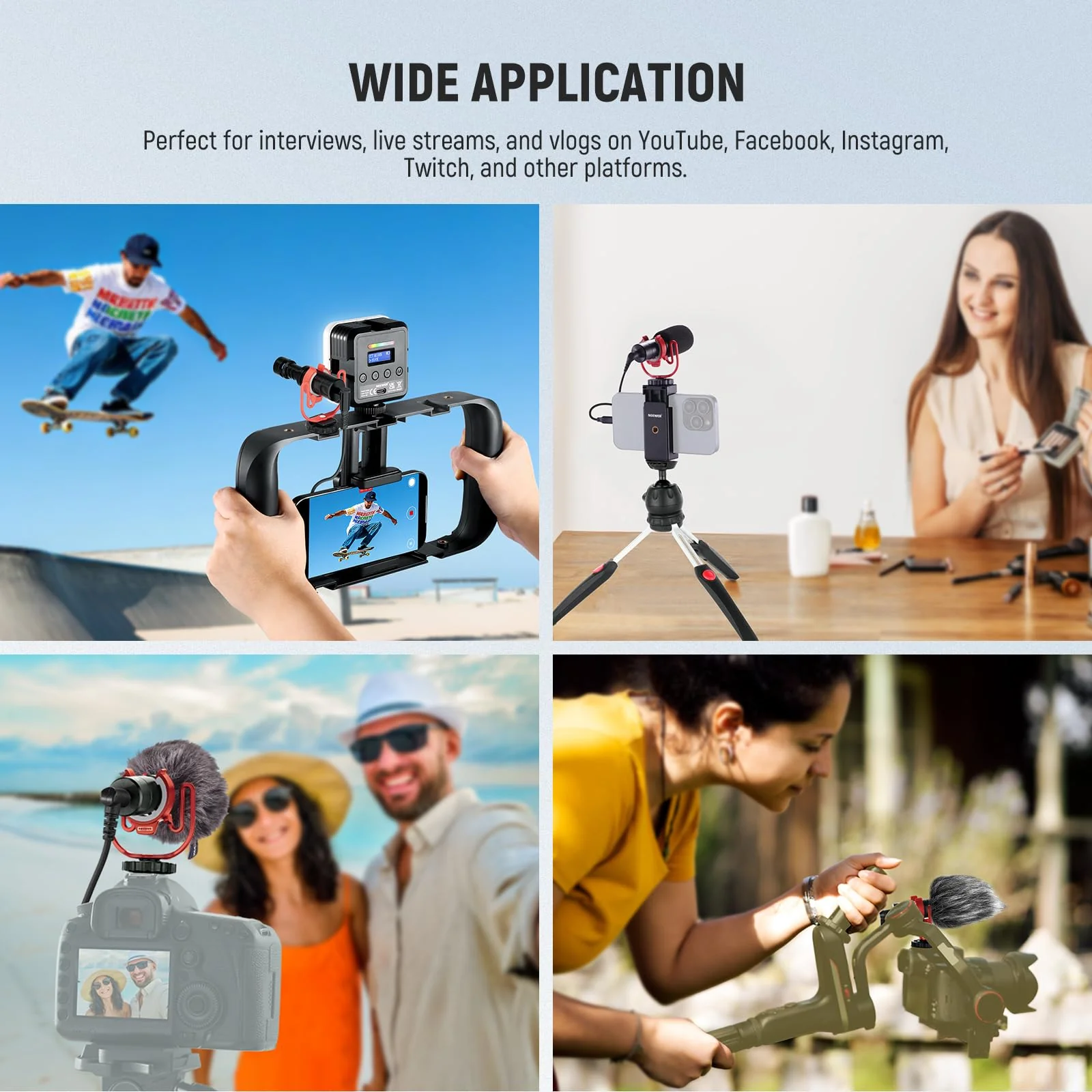 NEEWER VM10 Plug & Play Cold Shoe Vlog Microphone - Image 8