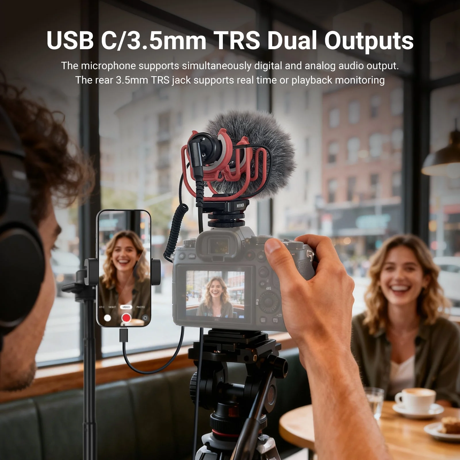 NEEWER VM15 Plug & Play USB C Camera Mic with AI Noise Cancellation - Image 4
