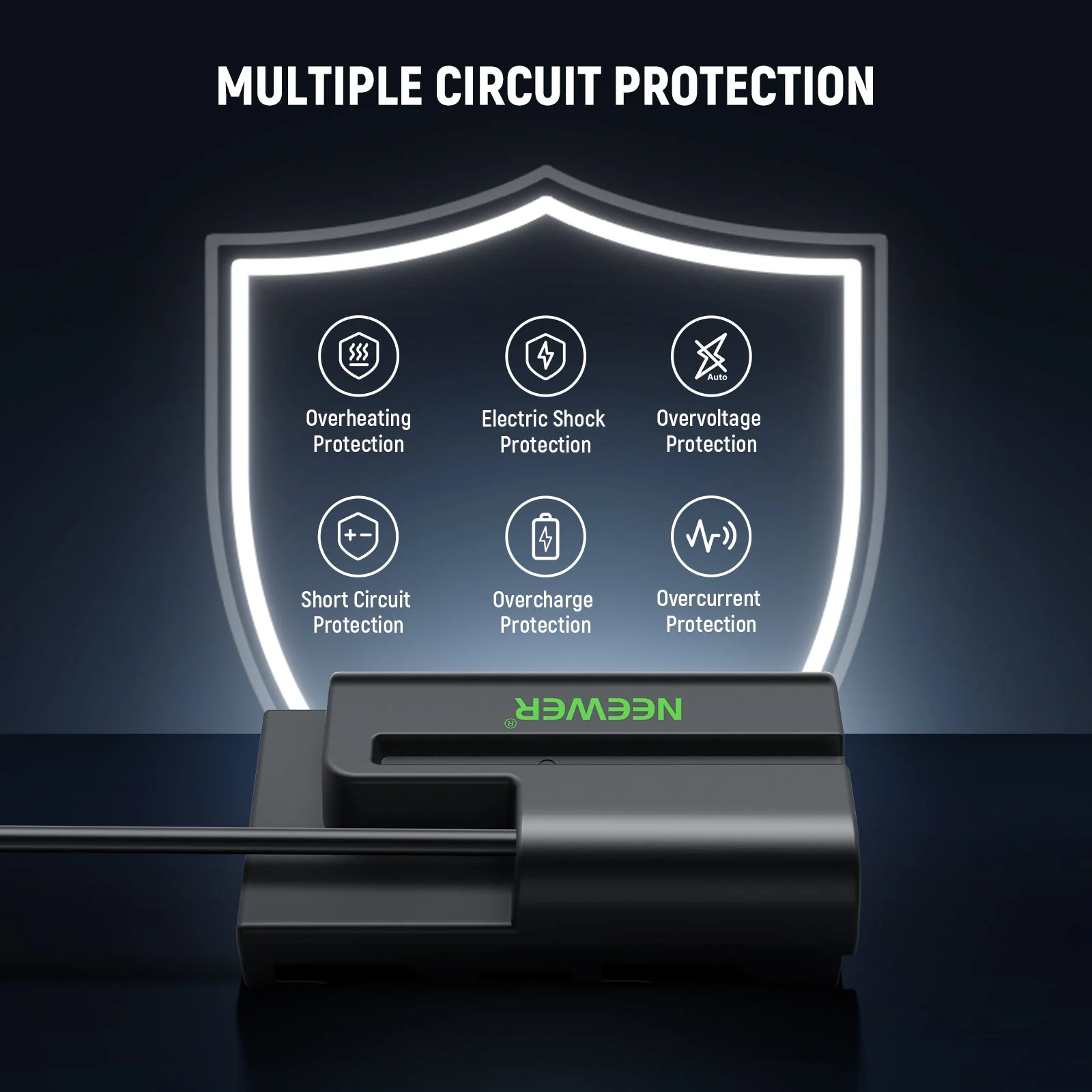 NEEWER VP-F550 NP-F550 to D Tap Dummy Battery - Image 3