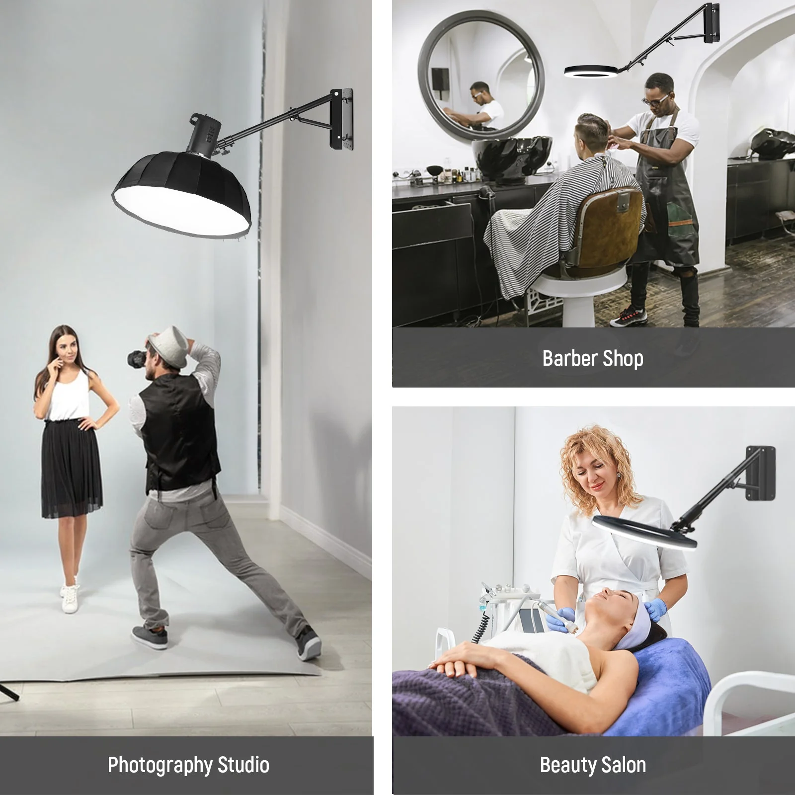 NEEWER 180cm Triangle Aluminum Wall Mounting Boom Arm - Image 3