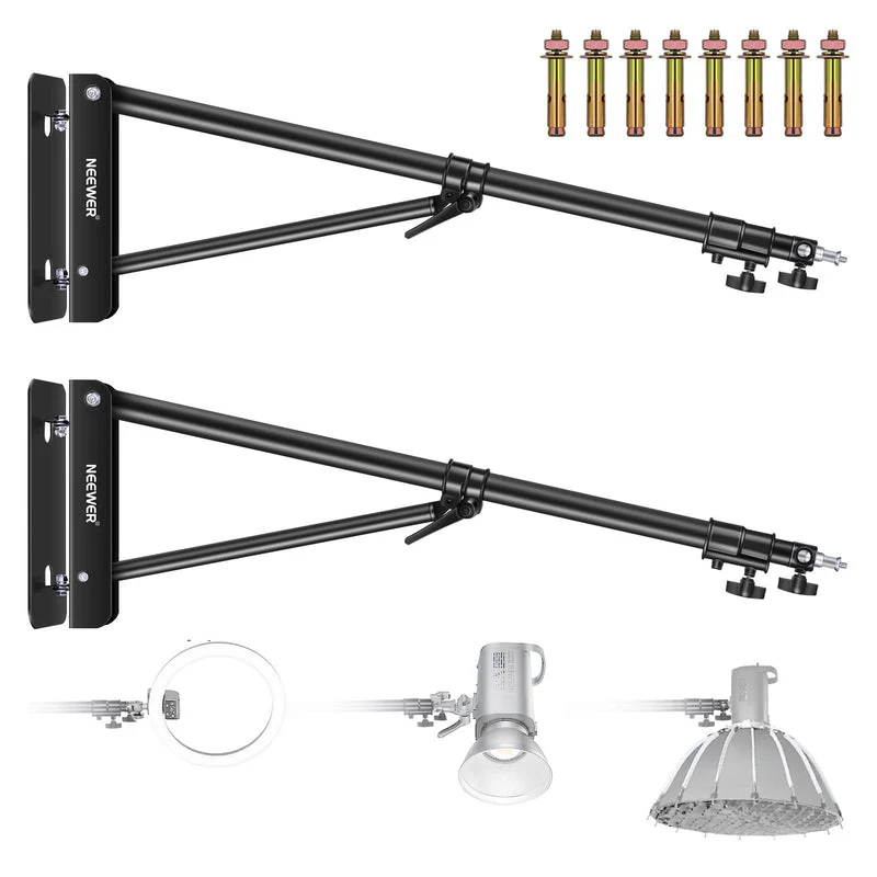 NEEWER 180cm Triangle Aluminum Wall Mounting Boom Arm - Image 9