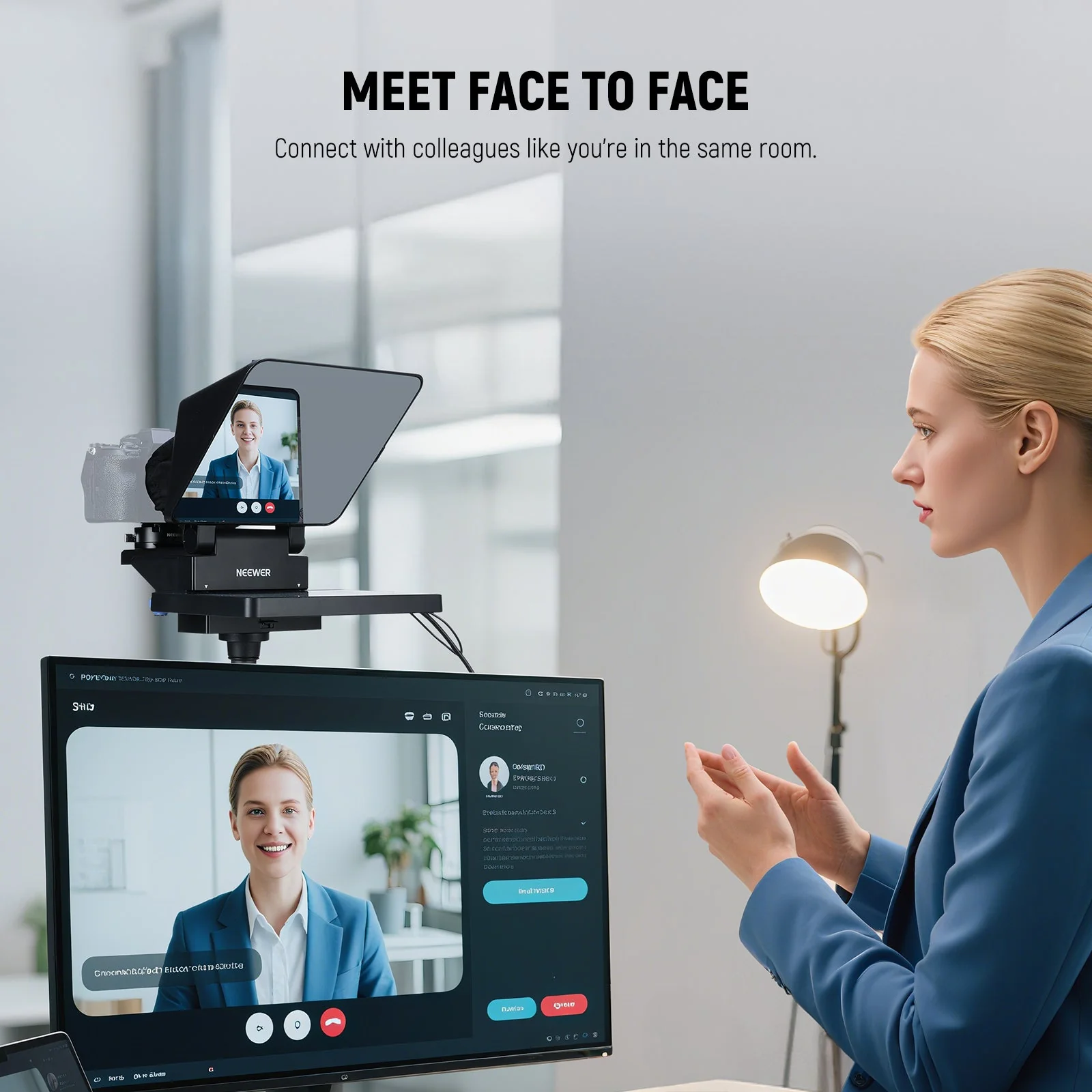 NEEWER X11 2-In-1 Teleprompter with Monitor - Image 2