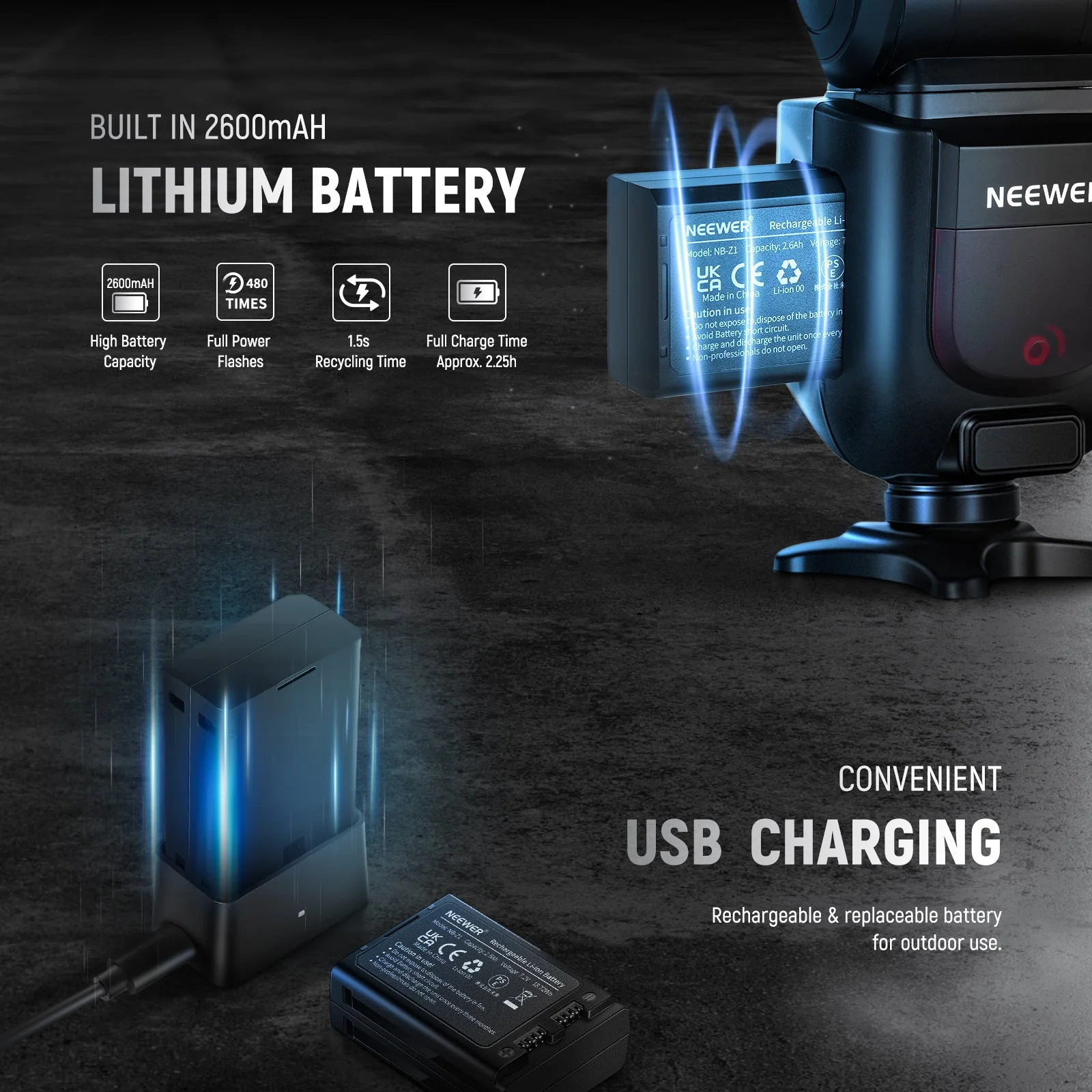 NEEWER Z1-N TTL Round Head Flash Speedlite for Nikon DSLR Cameras - Image 6