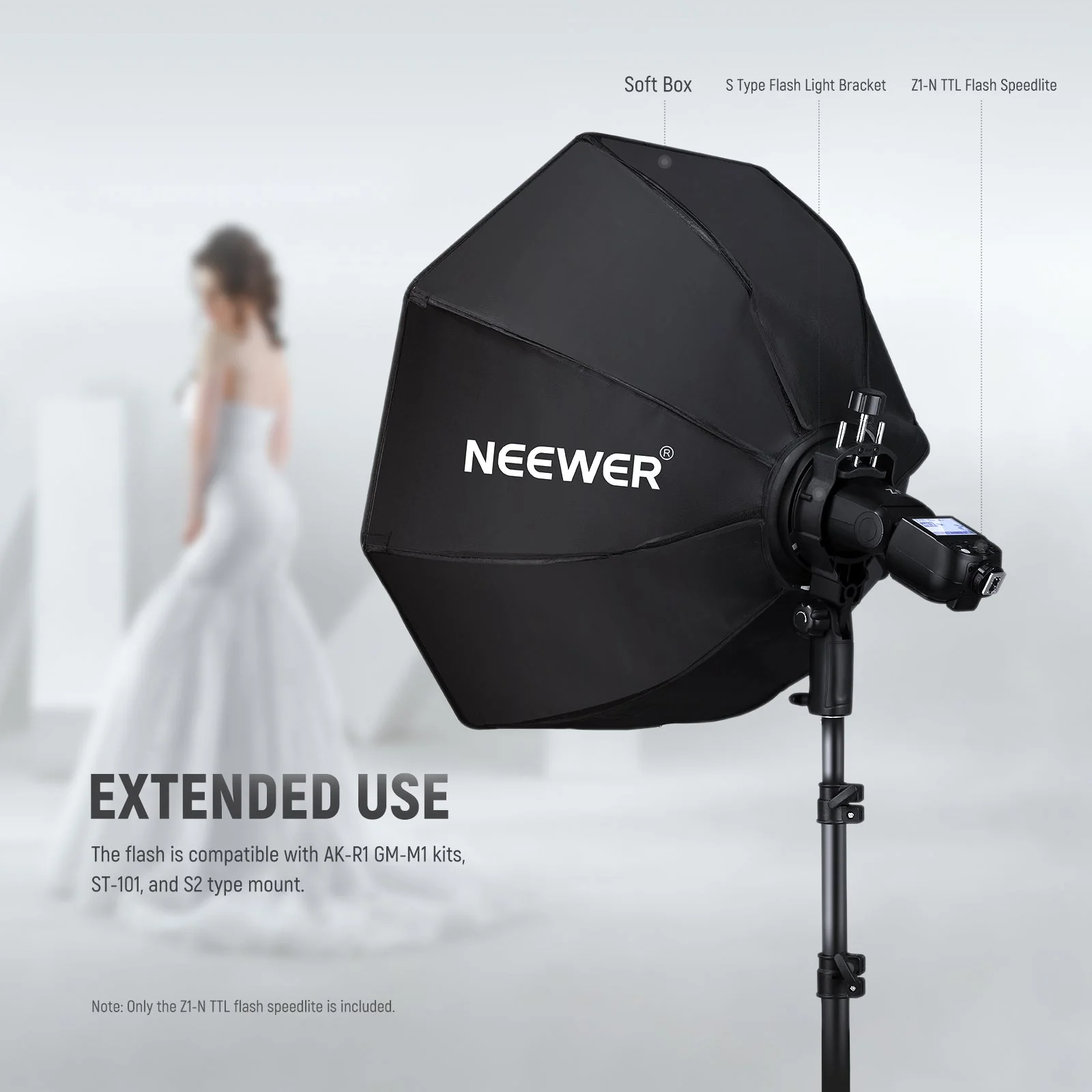 NEEWER Z1-N TTL Round Head Flash Speedlite for Nikon DSLR Cameras - Image 8
