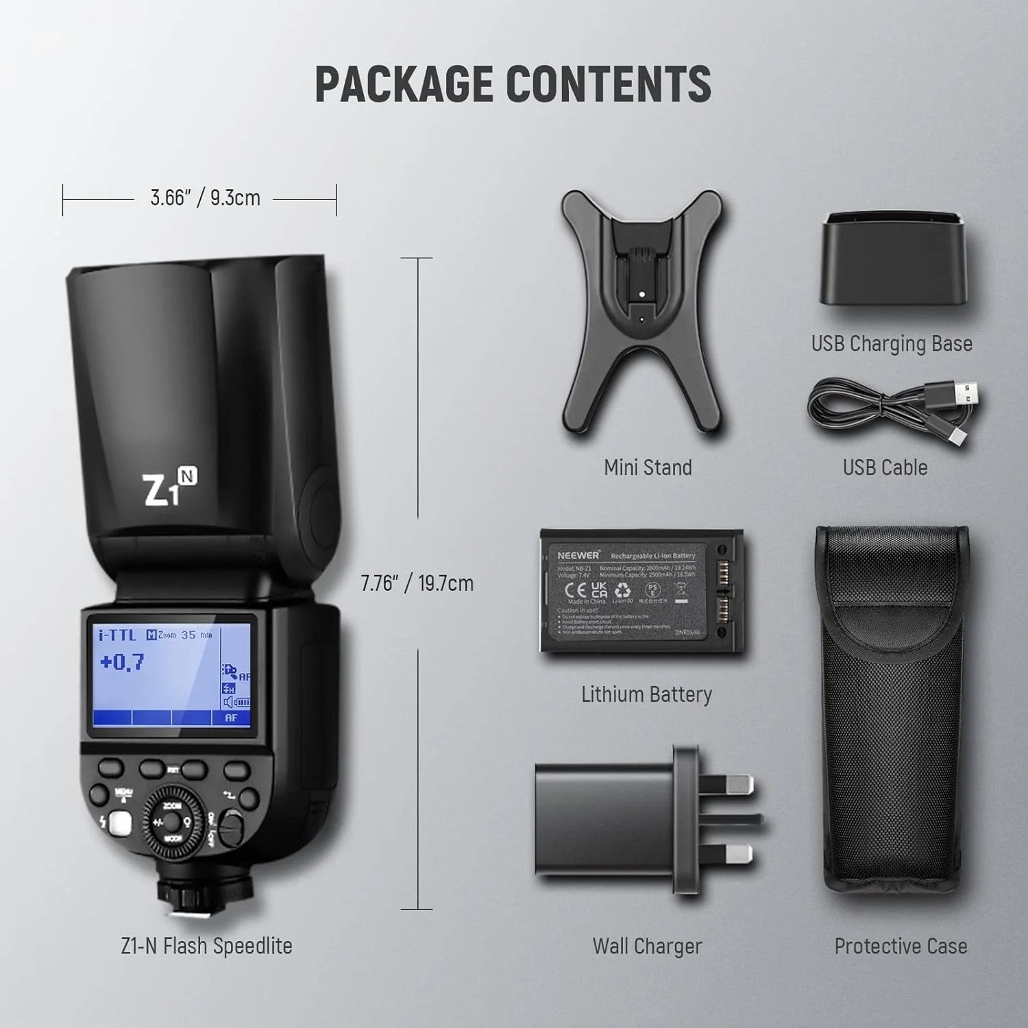 NEEWER Z1-N TTL Round Head Flash Speedlite for Nikon DSLR Cameras - Image 9