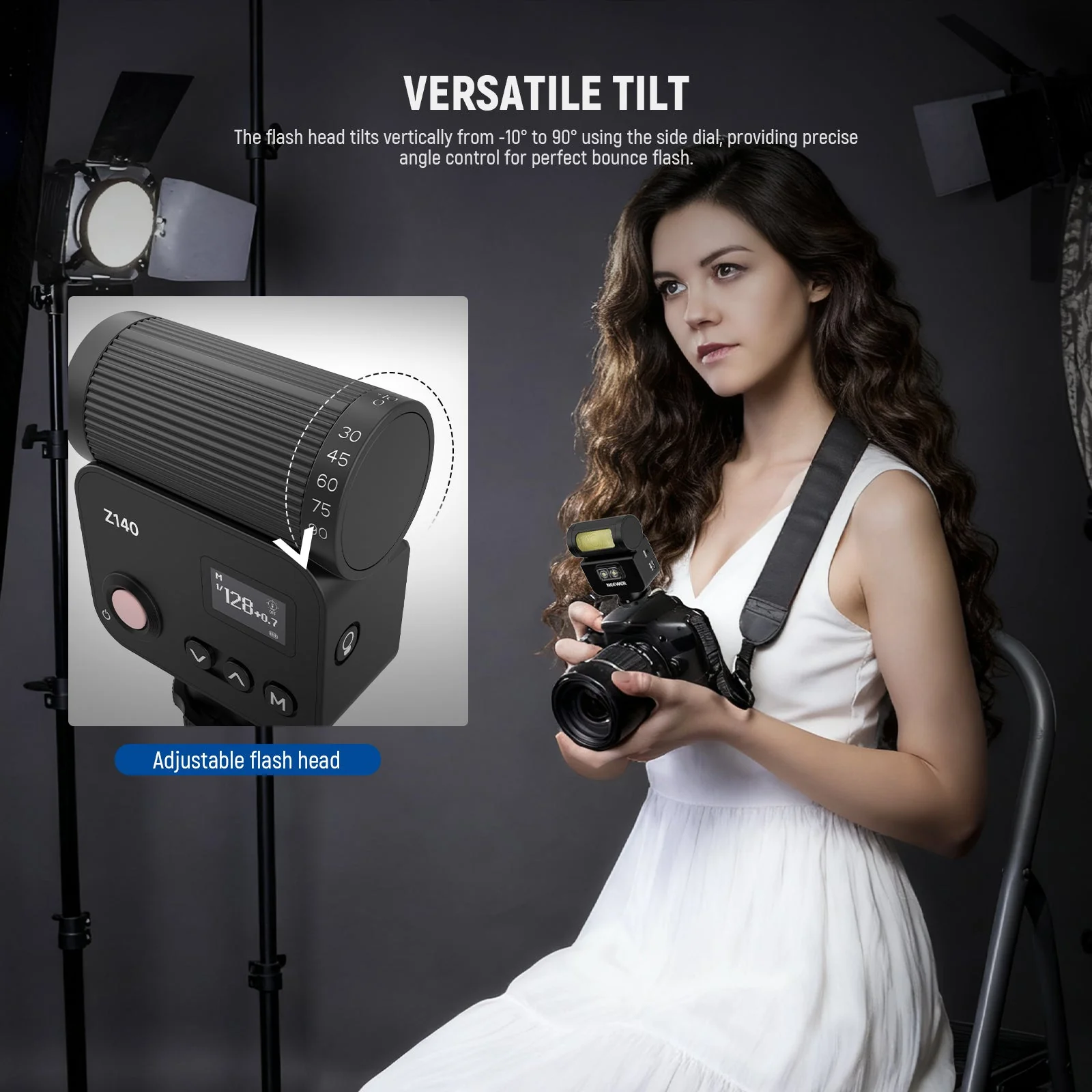 NEEWER Z140 16Ws Mini Camera Flash Light - Image 5