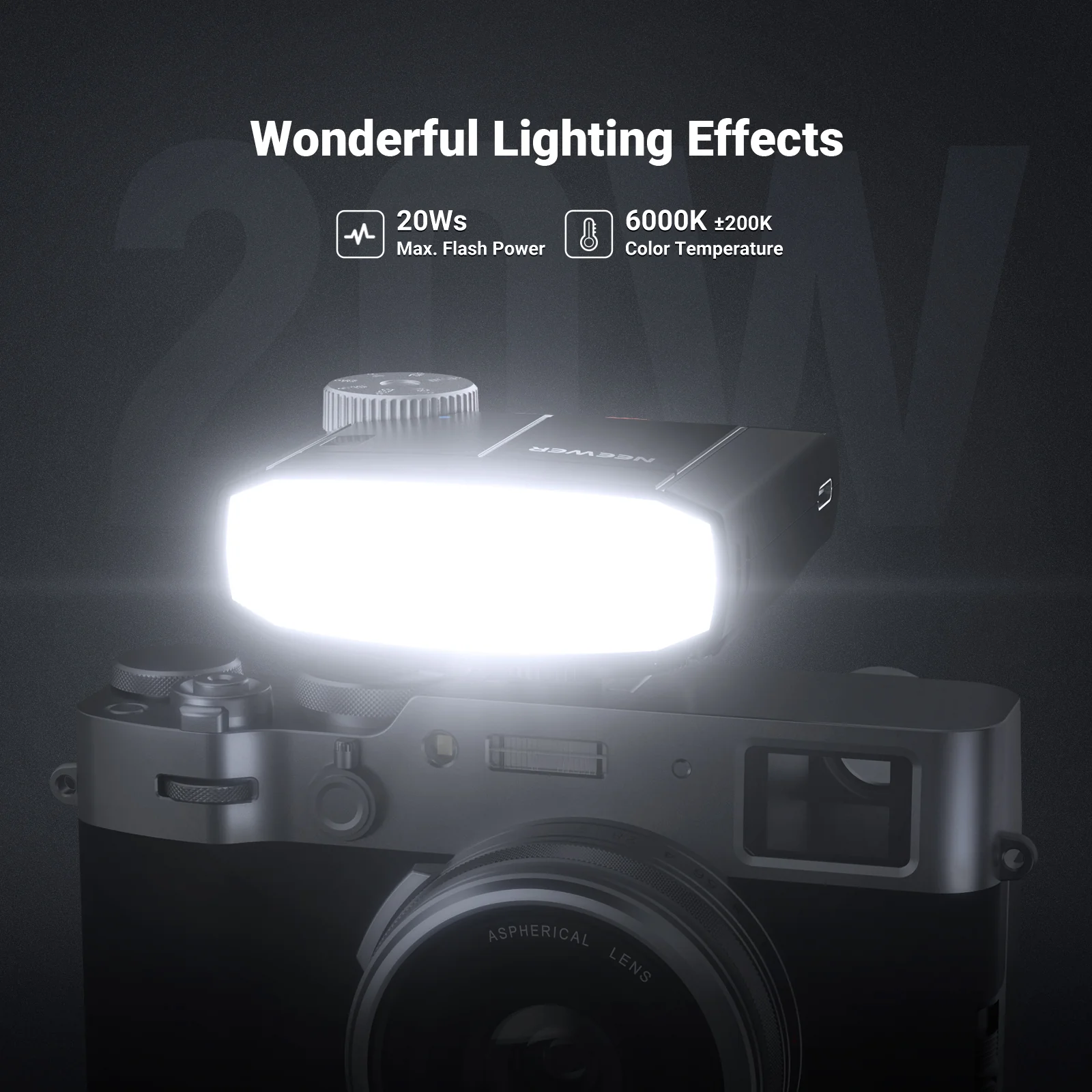 NEEWER Z150 Mini Camera Flash Speedlite with 1200mAh/640 Flashes - Image 4