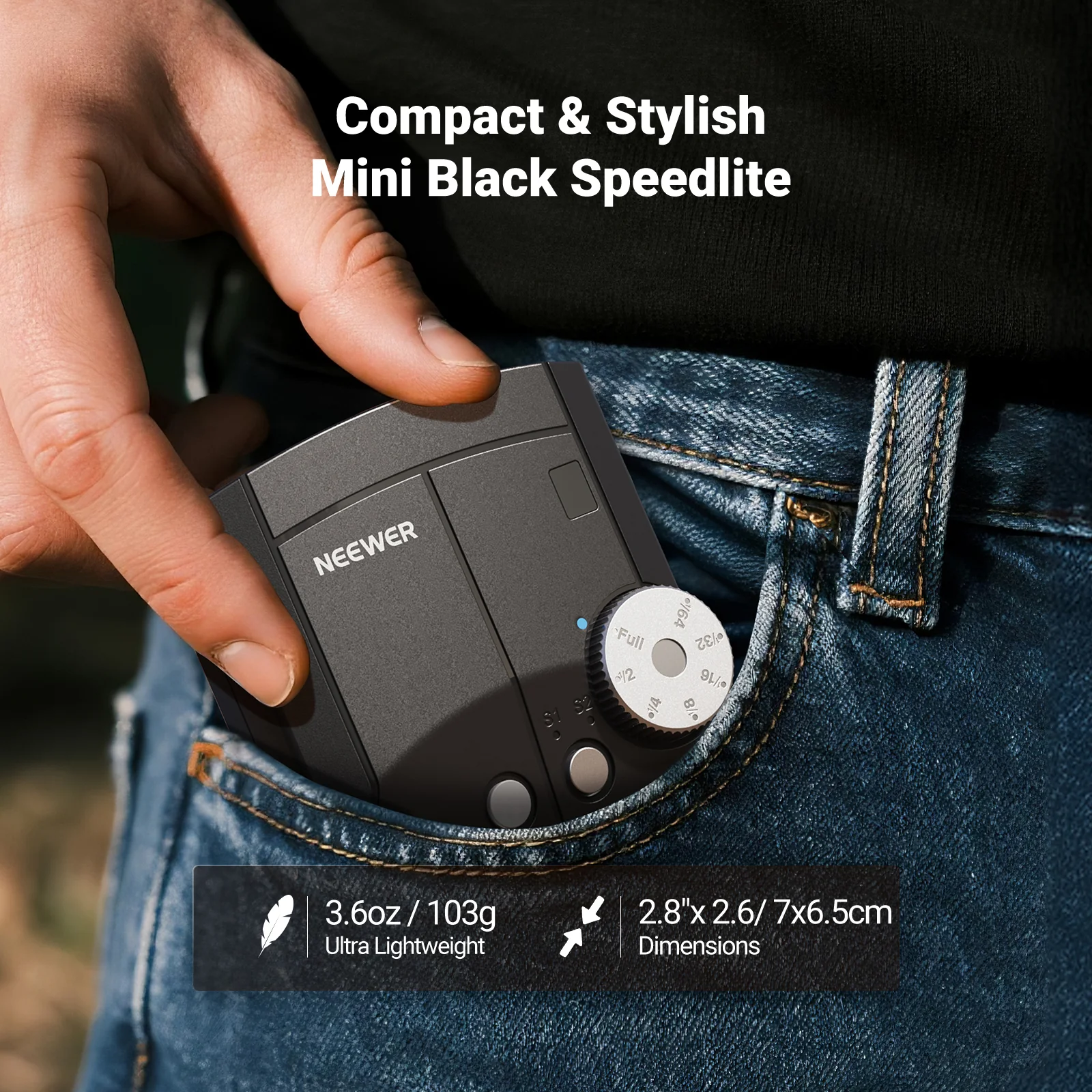 NEEWER Z150 Mini Camera Flash Speedlite with 1200mAh/640 Flashes - Image 7