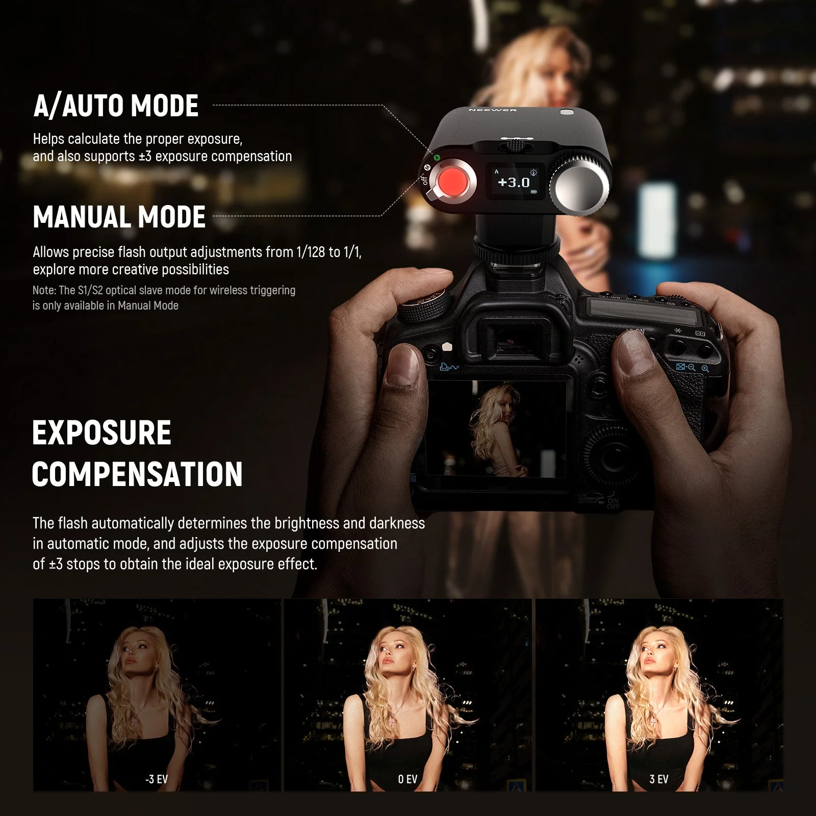 NEEWER Z160 Mini Camera Flash with Auto & Manual Modes - Image 4