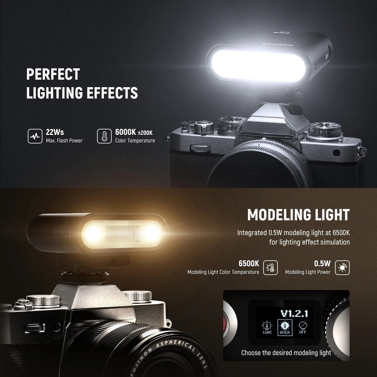 NEEWER Z160 Mini Camera Flash with Auto & Manual Modes - Image 5