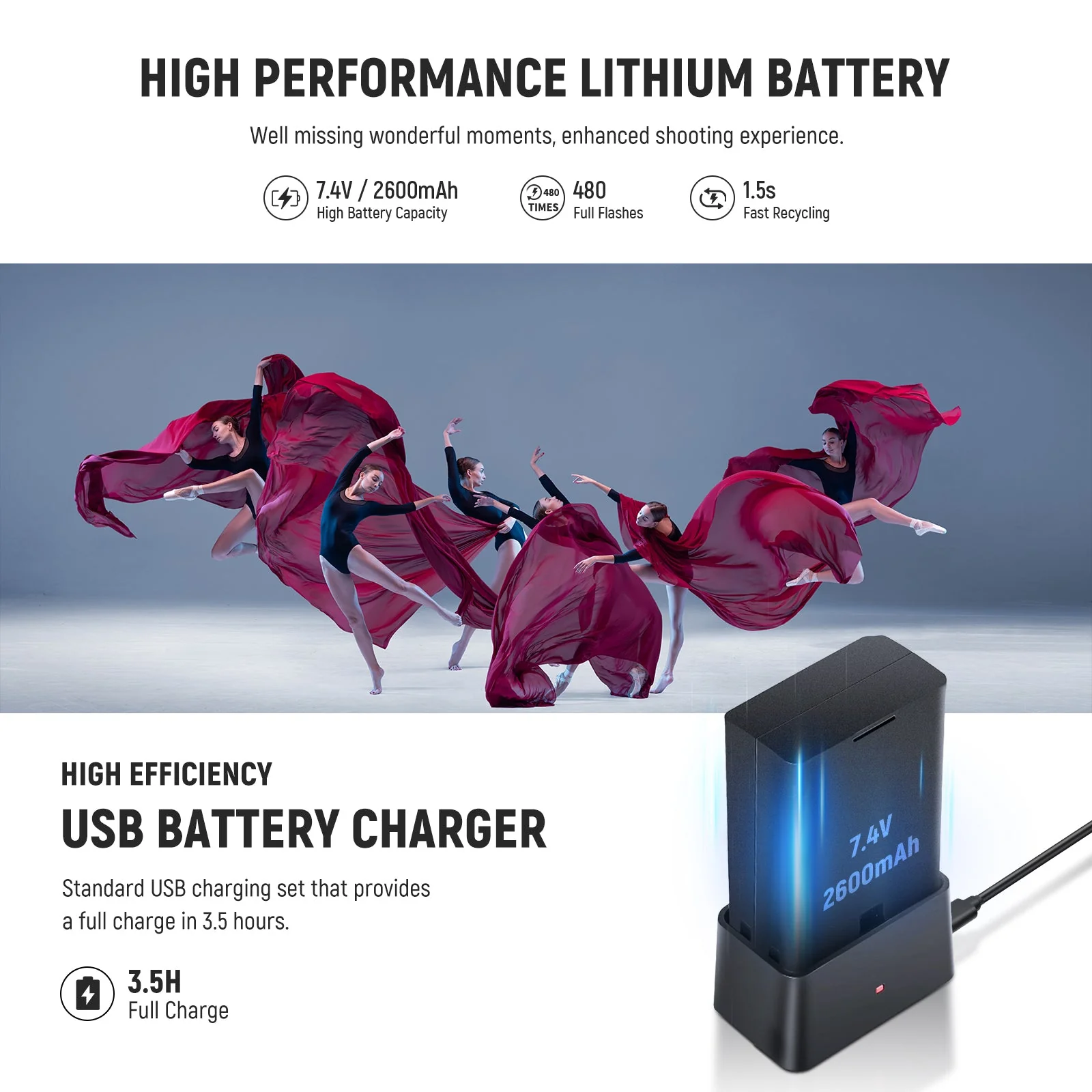 NEEWER Z2 2600mAh Battery TTL Round Head Flash Speedlite For Sony/Nikon/Canon - Image 27