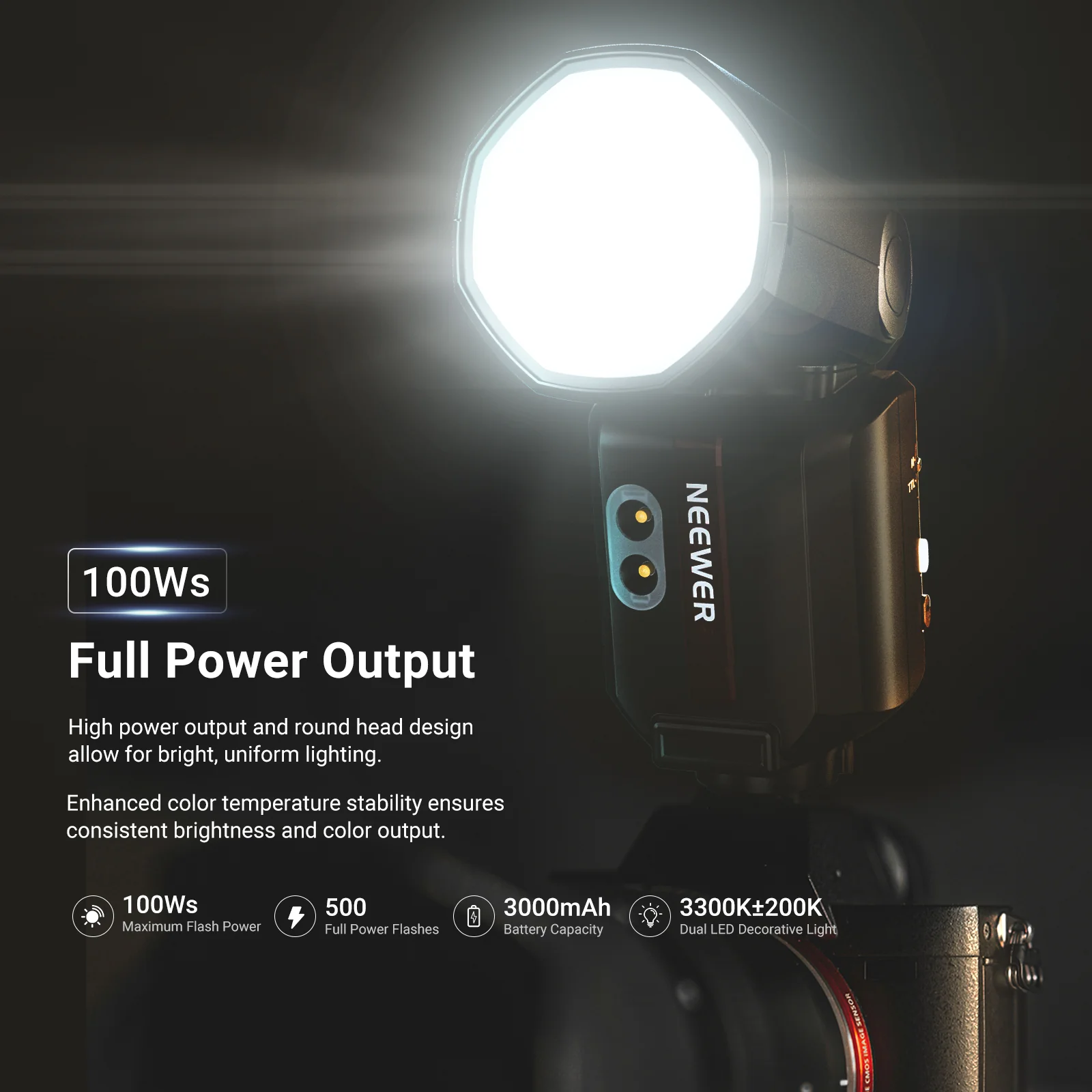NEEWER Z3 100Ws 2.4G TTL HSS Flash Speedlite - Image 20