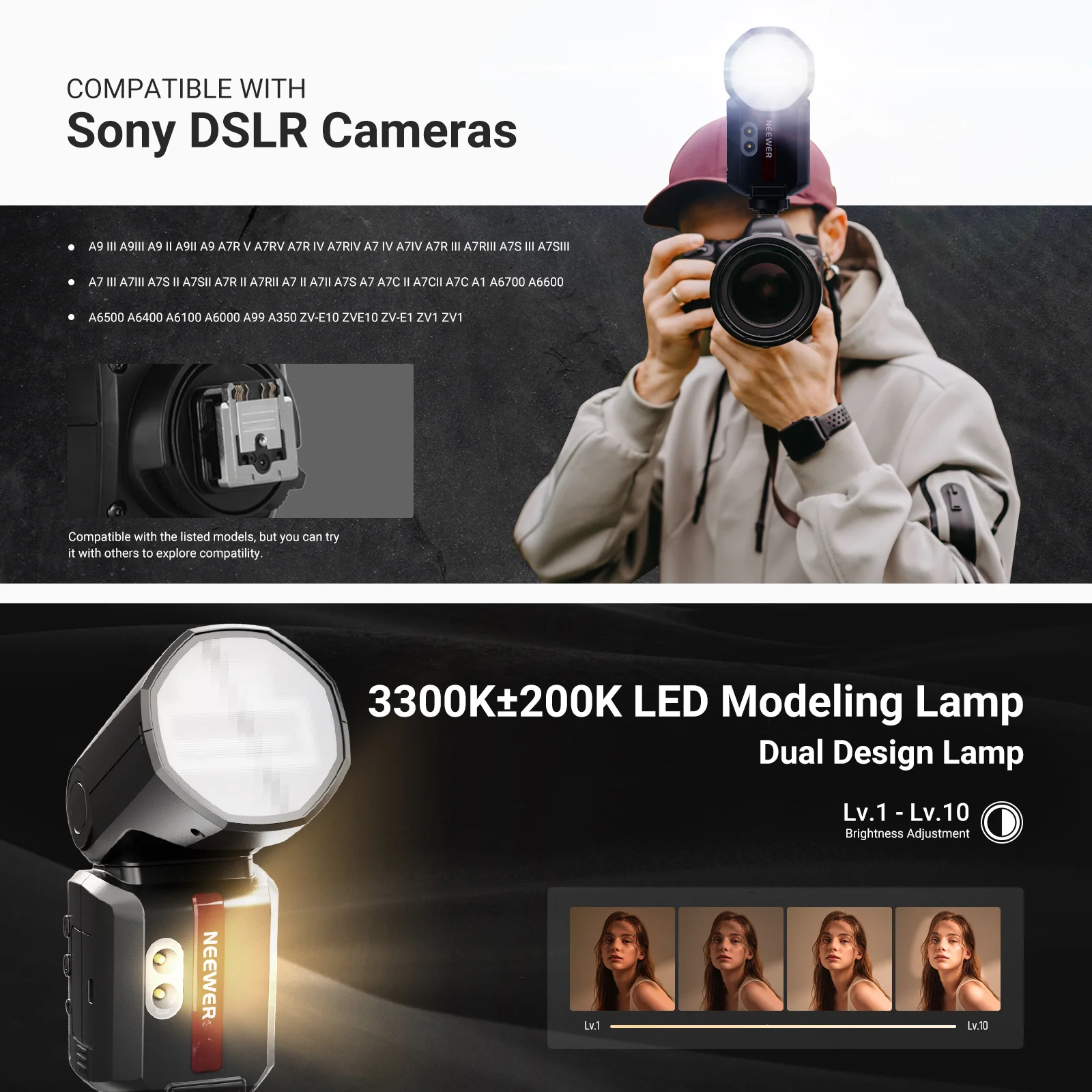 NEEWER Z3 100Ws 2.4G TTL HSS Flash Speedlite - Image 26