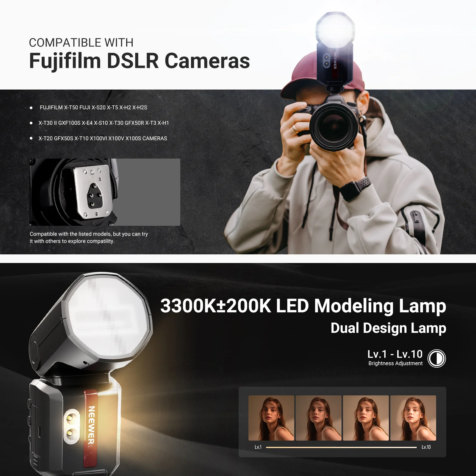 NEEWER Z3 100Ws 2.4G TTL HSS Flash Speedlite - Image 35