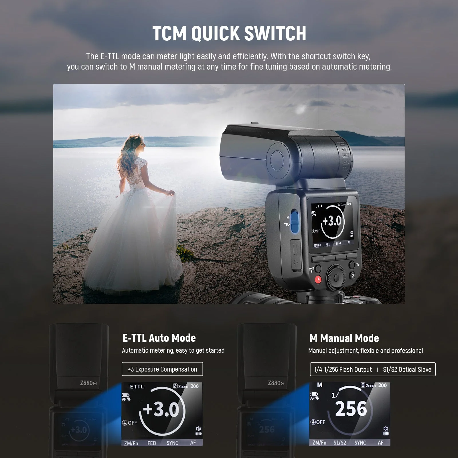 NEEWER Z880 76Ws 2.4G TTL Camera Flash Speedlite with Diffuser - Image 3