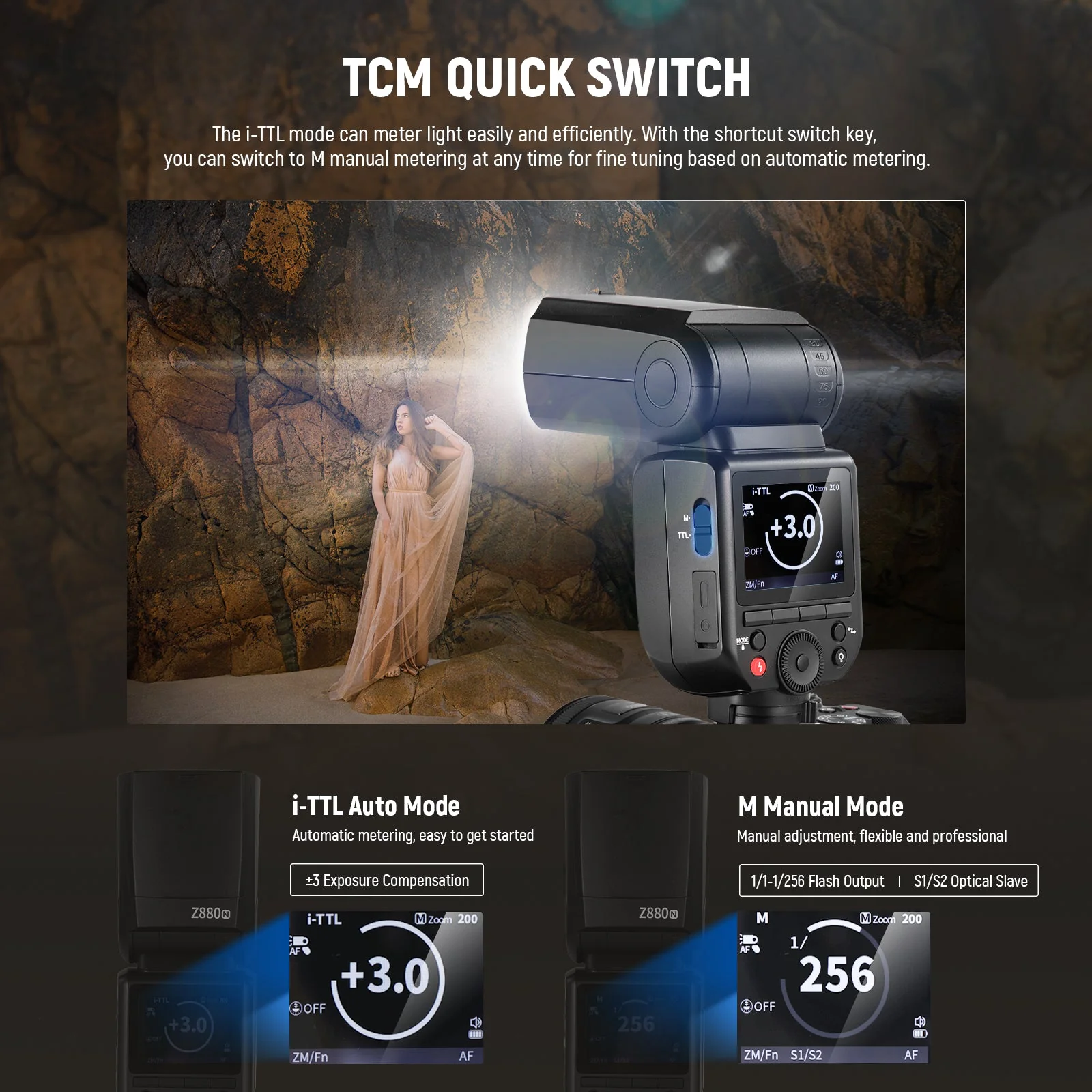 NEEWER Z880 2.4G TTL HSS Camera Flash Speedlite For Canon/Nikon/Sony - Image 3
