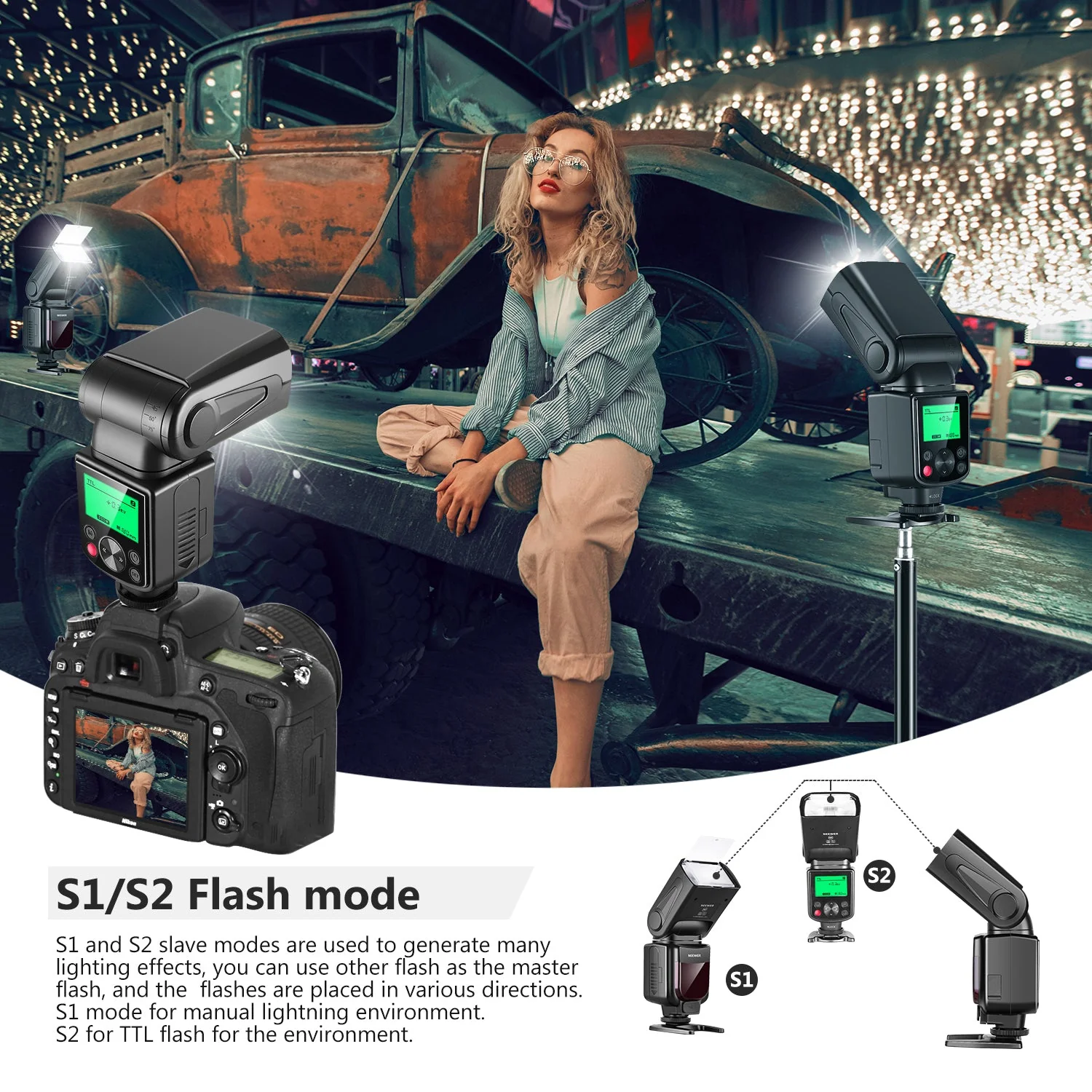 NEEWER 750II TTL Speedlite Flash For Nikon DSLR Cameras - Image 7