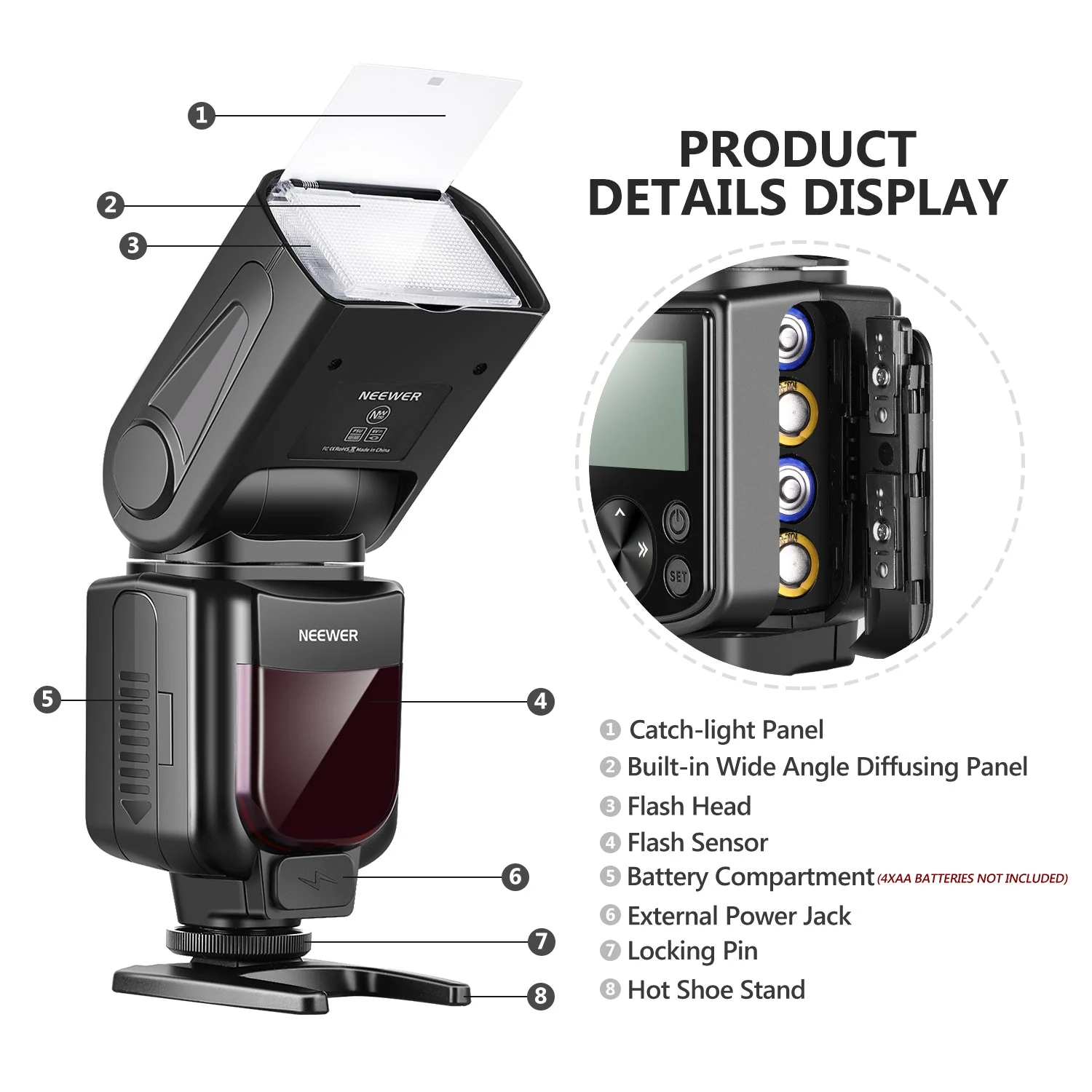NEEWER 750II TTL Speedlite Flash For Nikon DSLR Cameras - Image 8