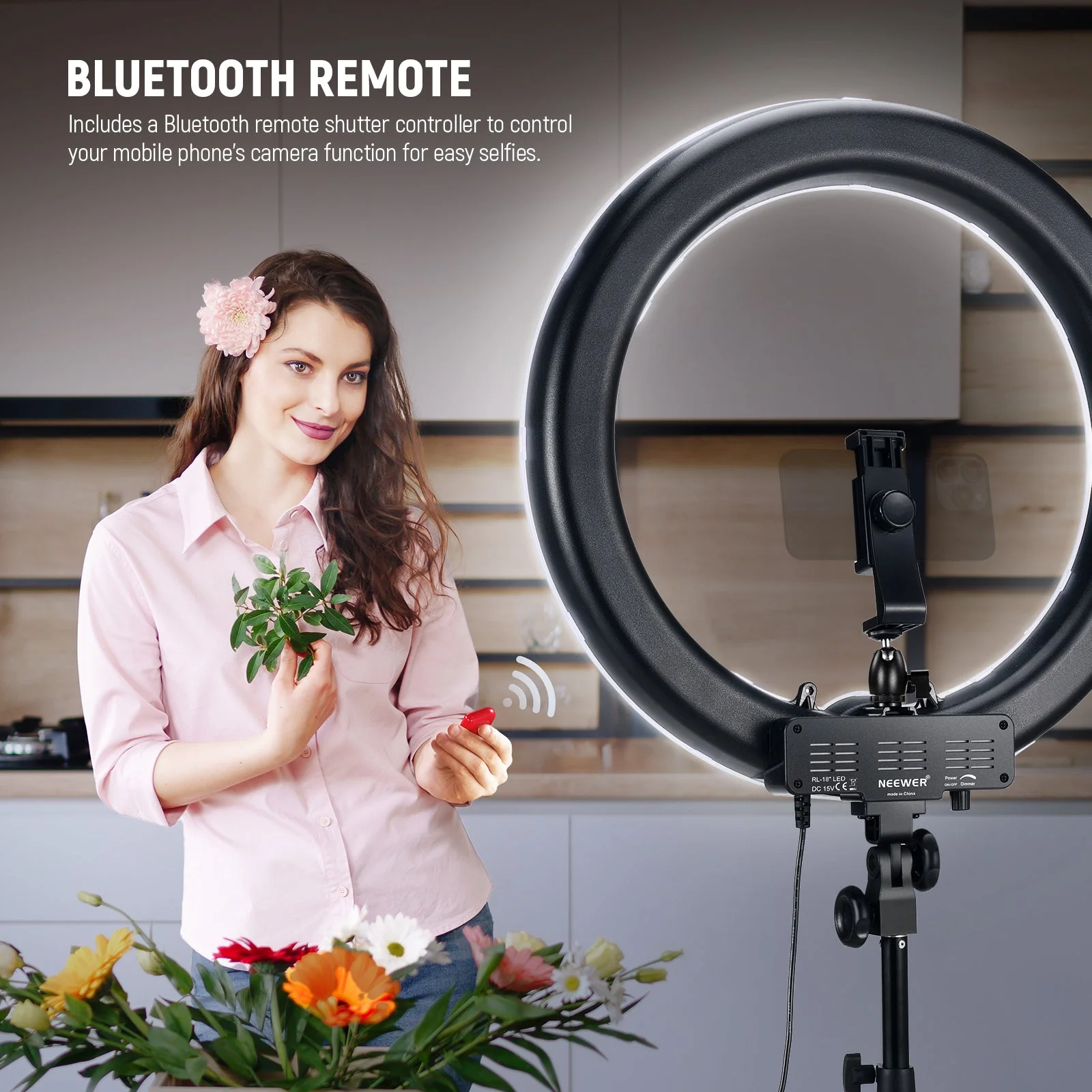 NEEWER RL-18 18 Inch LED Ring Light Pro Kit - Image 5