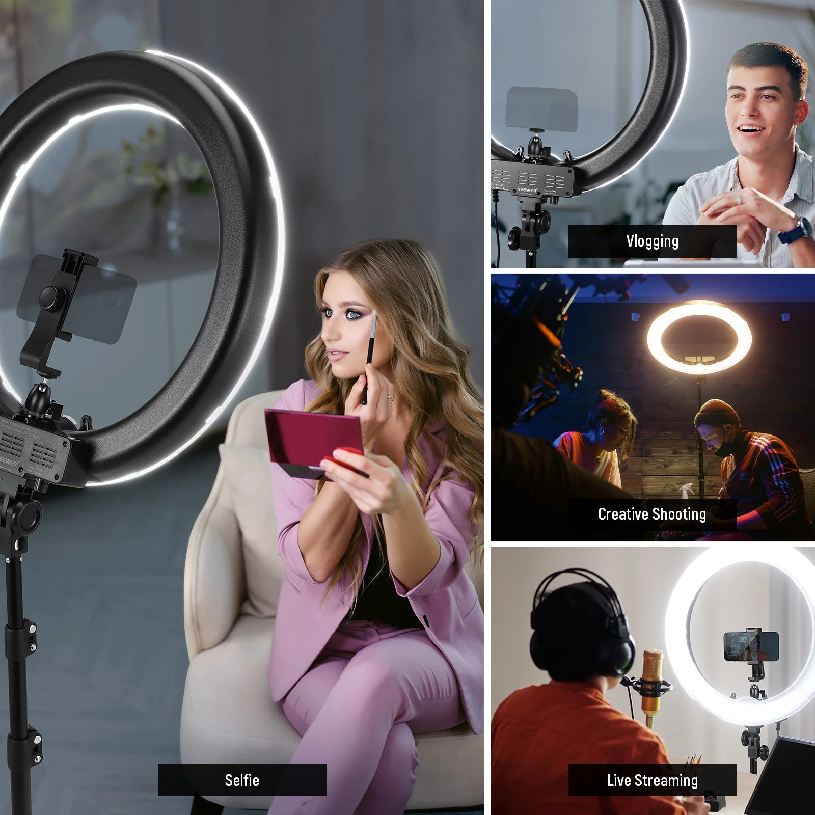 NEEWER RL-18 18 Inch LED Ring Light Pro Kit - Image 7