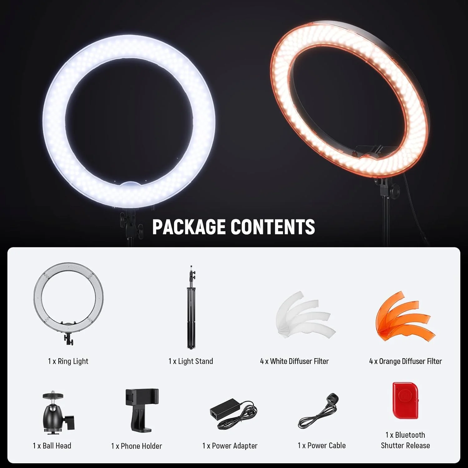 NEEWER RL-18 18 Inch LED Ring Light Pro Kit - Image 8